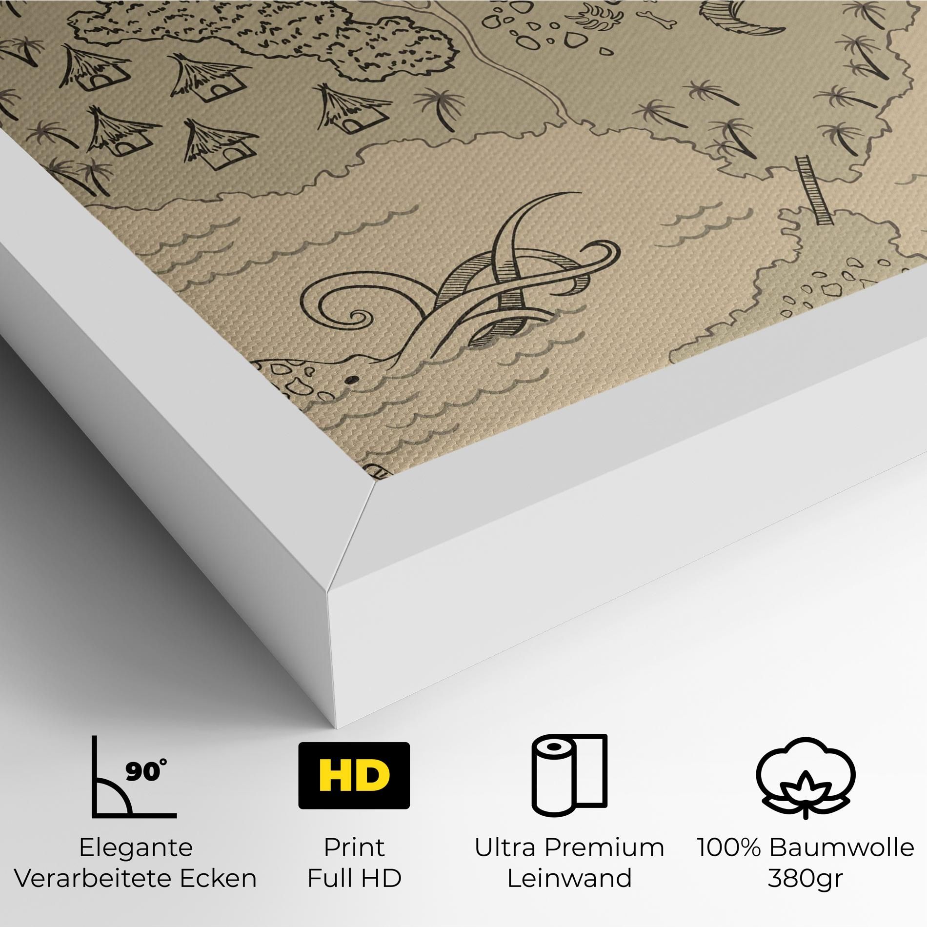 Island Old Map mockup 4