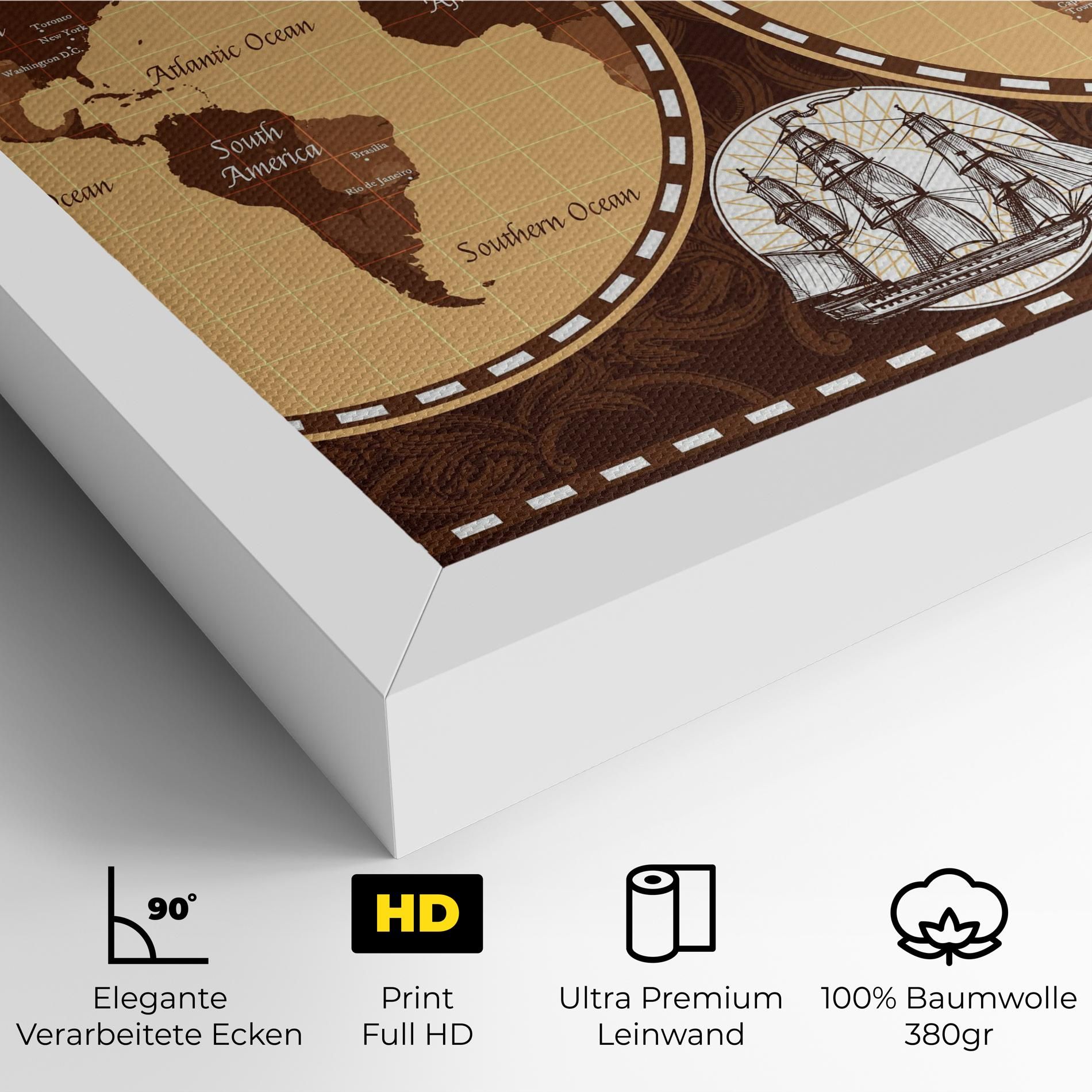 Old Brown Map mockup 4