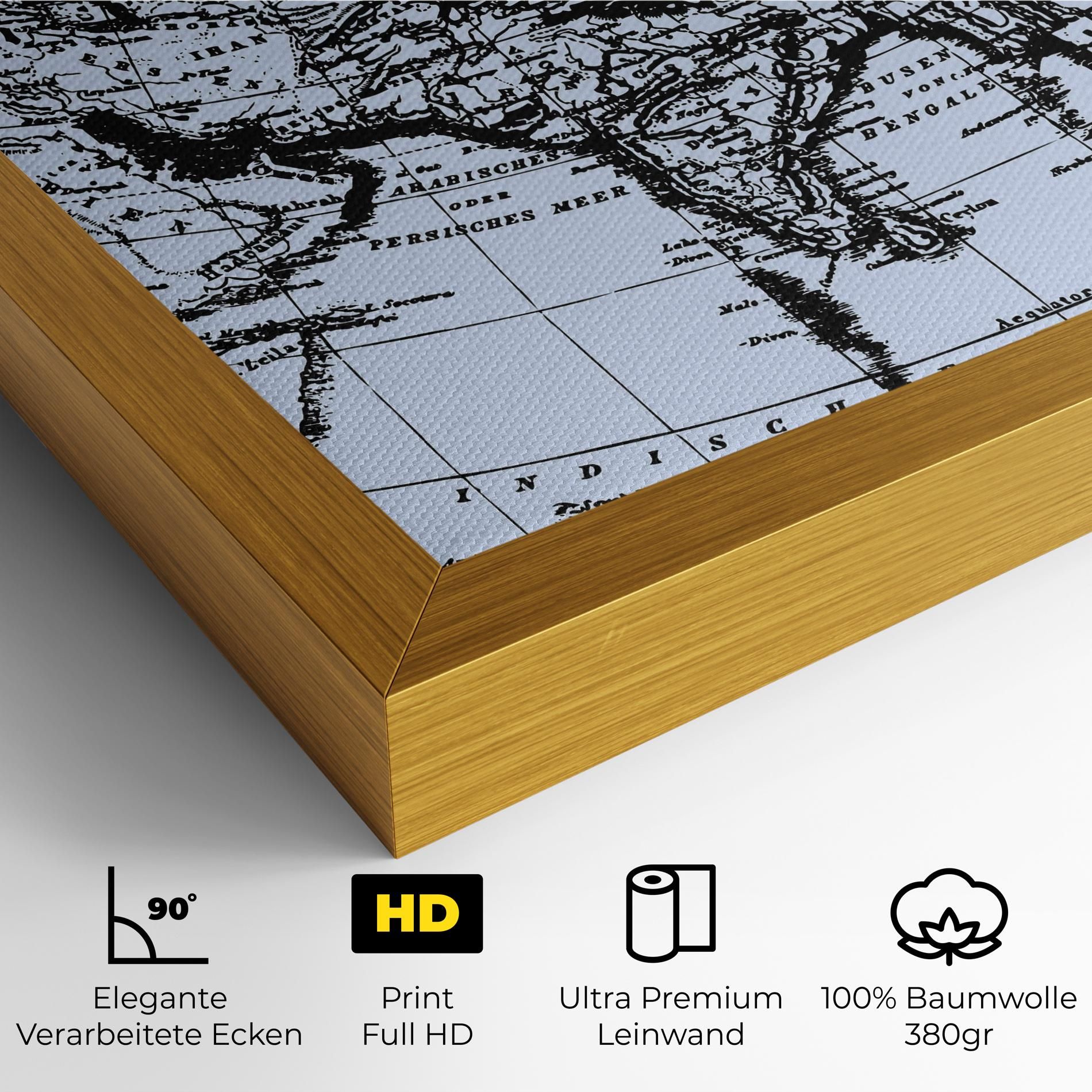 Blue Old Map mockup 4