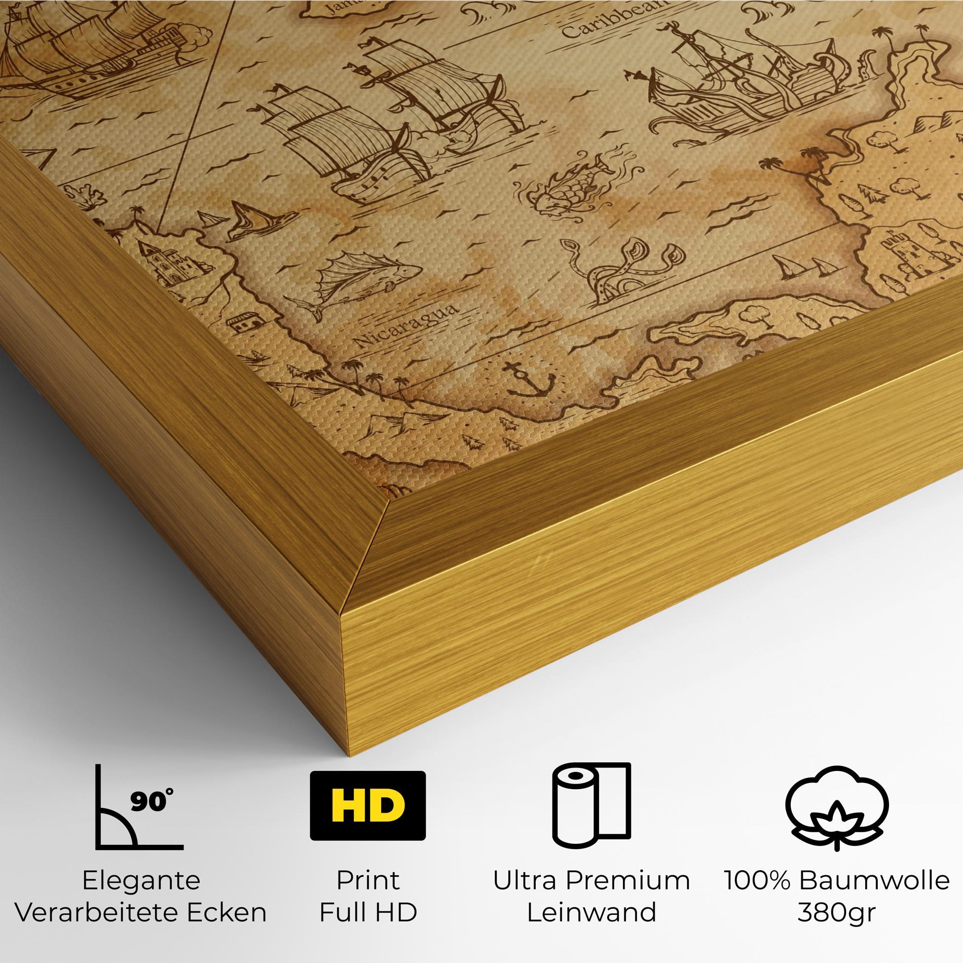 Leinwandbild Caribbean Sea mockup 4