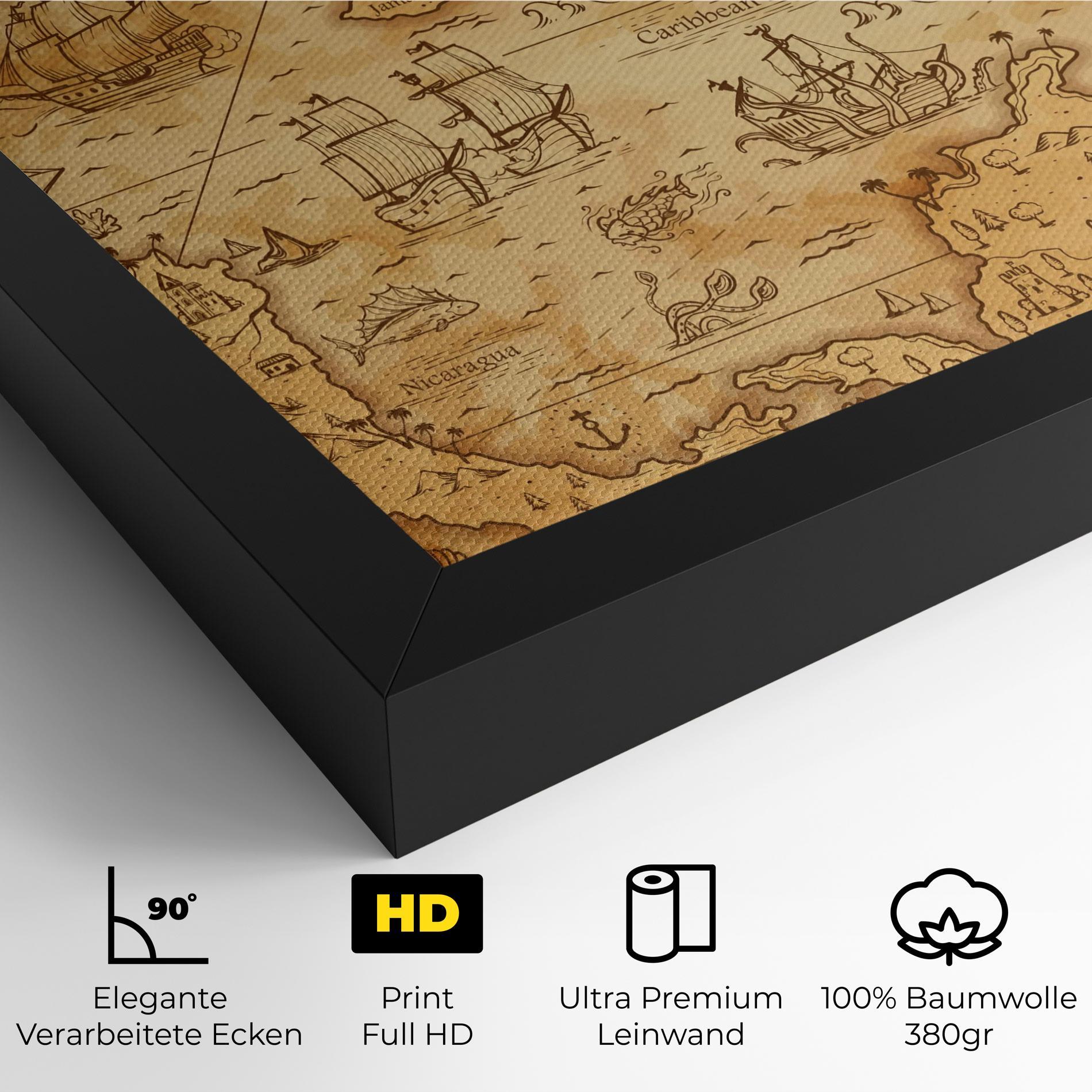 Leinwandbild Caribbean Sea mockup 4