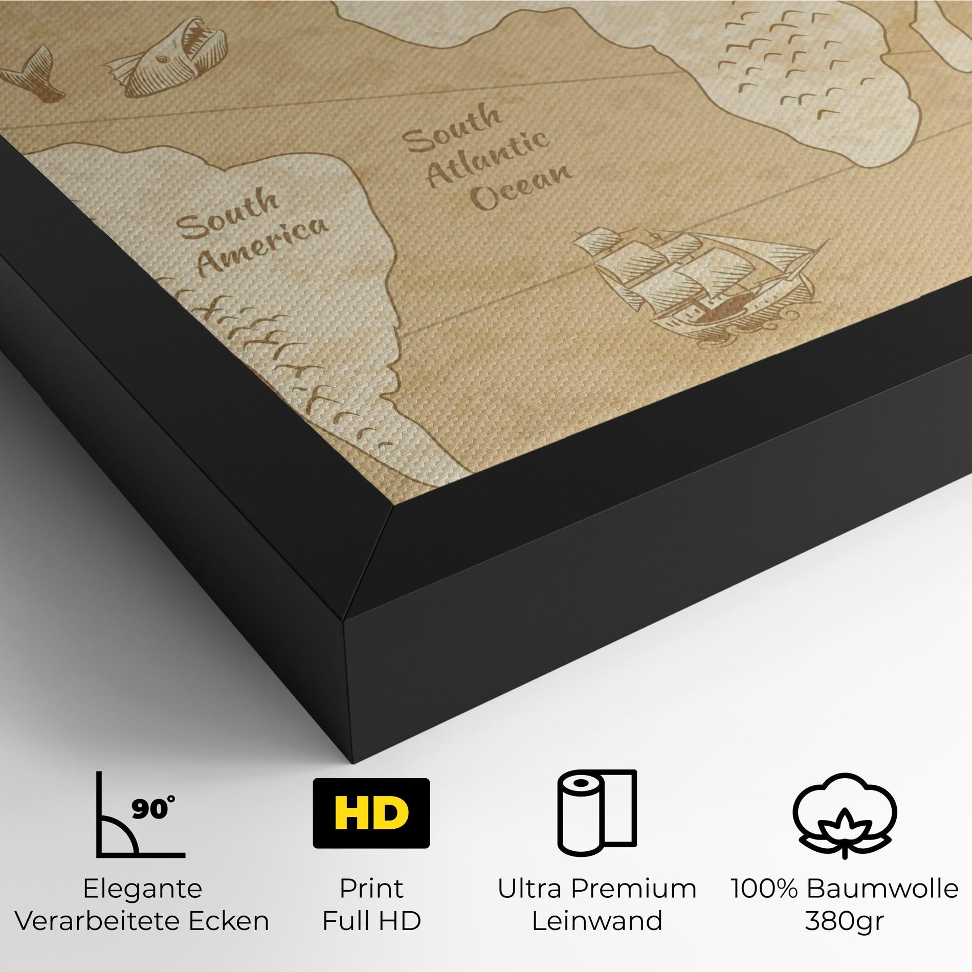 Old Continents Map mockup 4