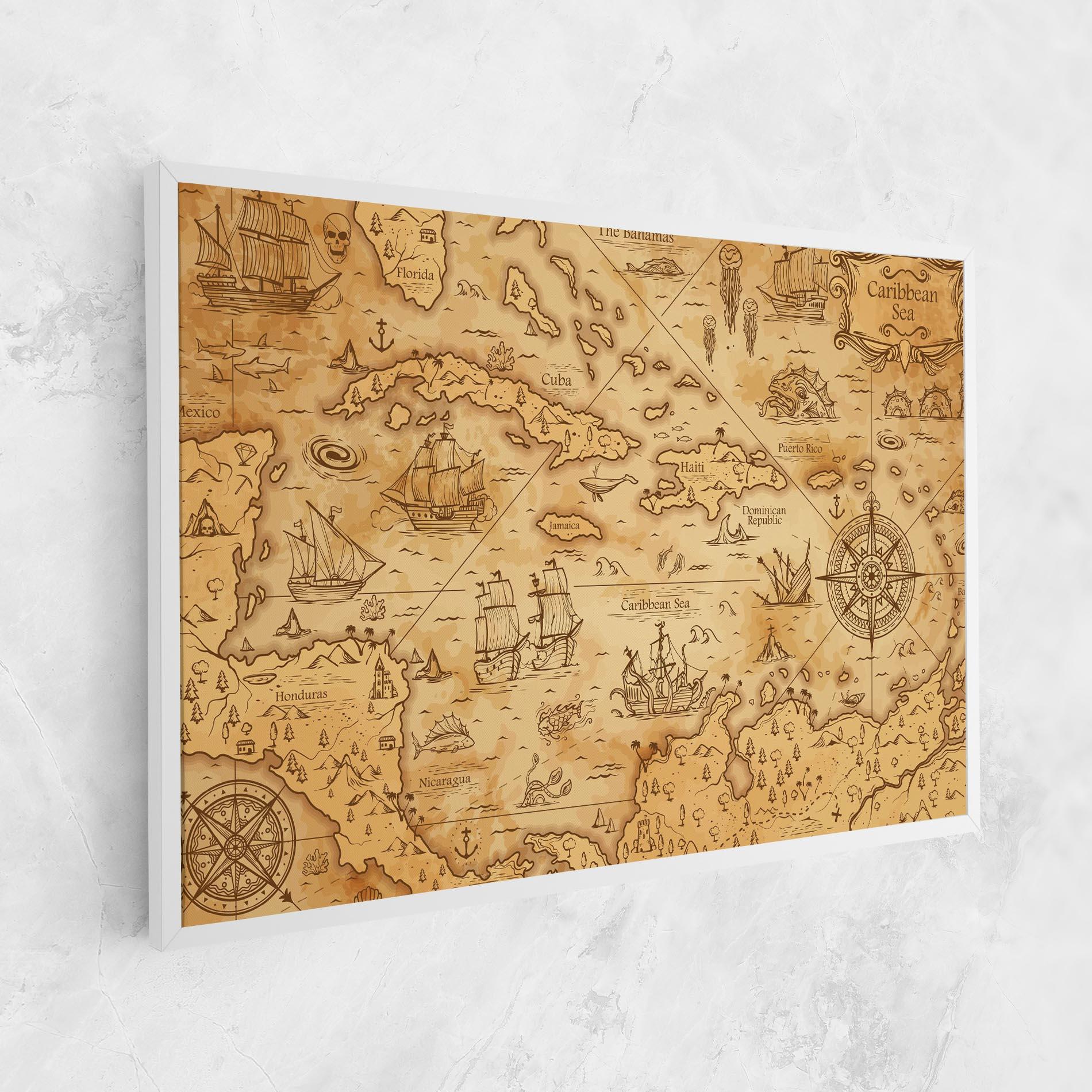 Leinwandbild Caribbean Sea mockup 1