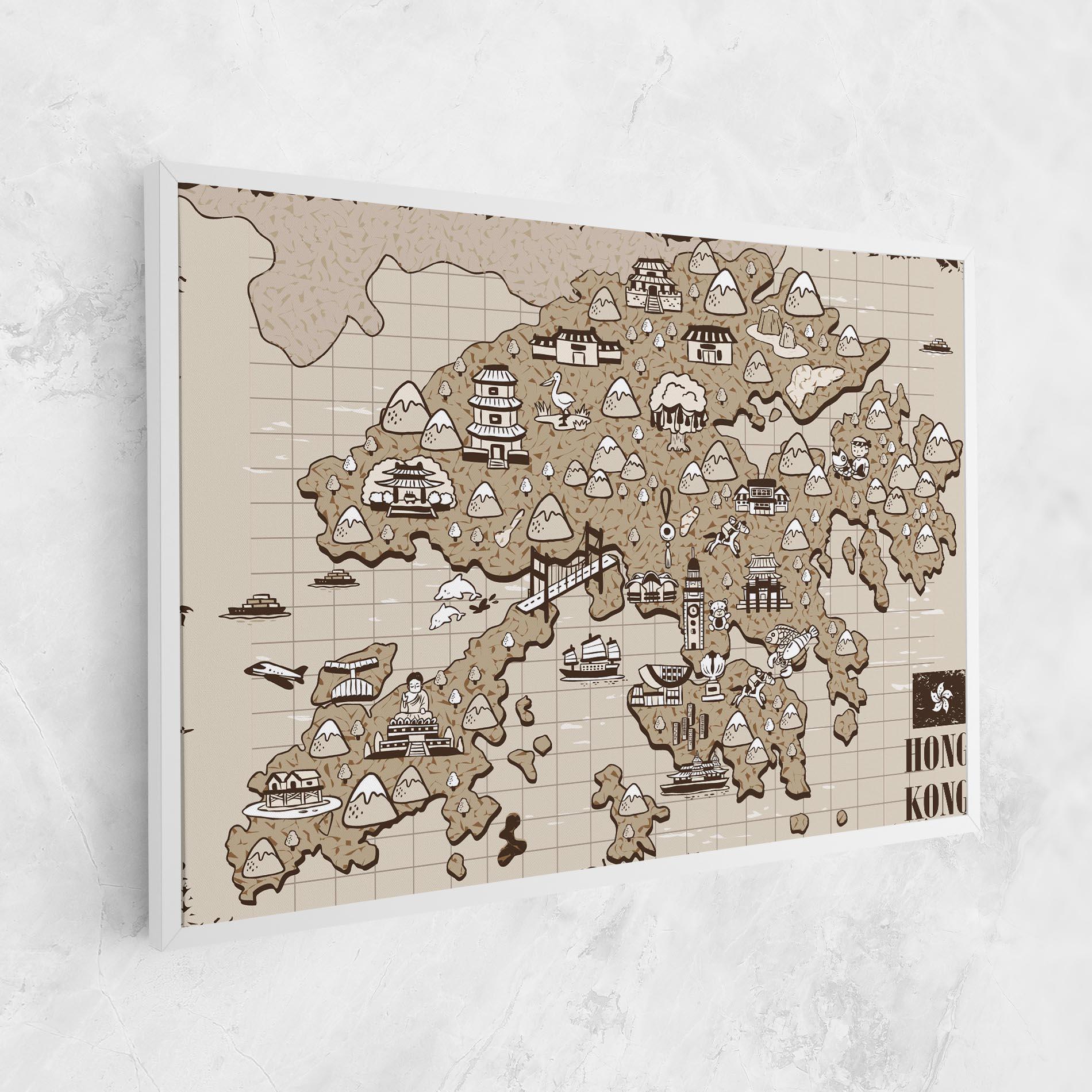 Leinwandbild Hong Kong mockup 1