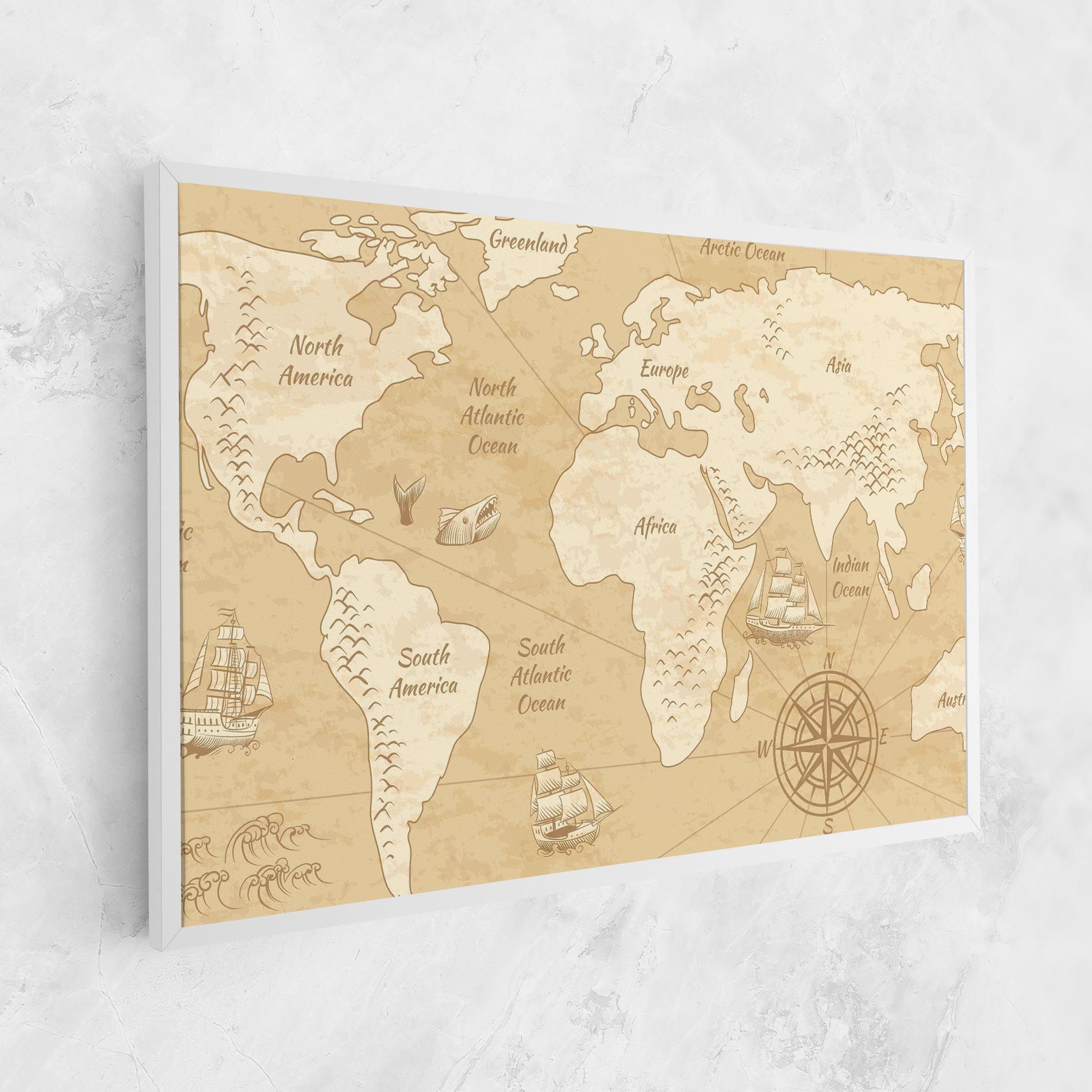 Old Continents Map mockup 1