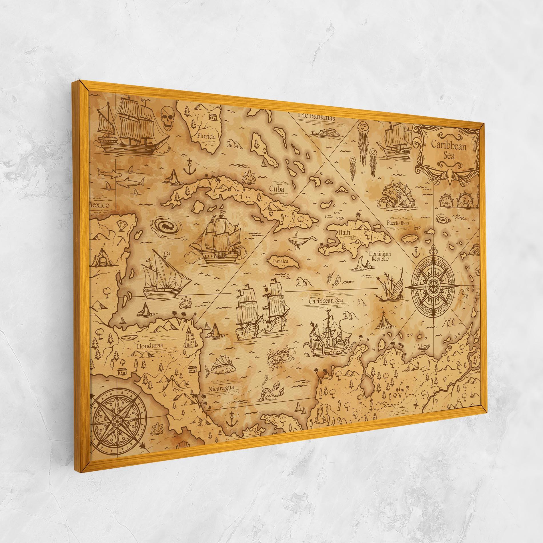 Leinwandbild Caribbean Sea mockup 1