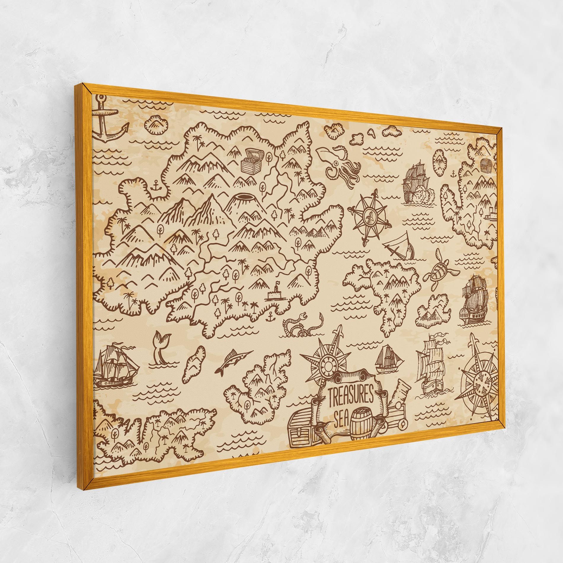 Cream Coffee Map mockup 1