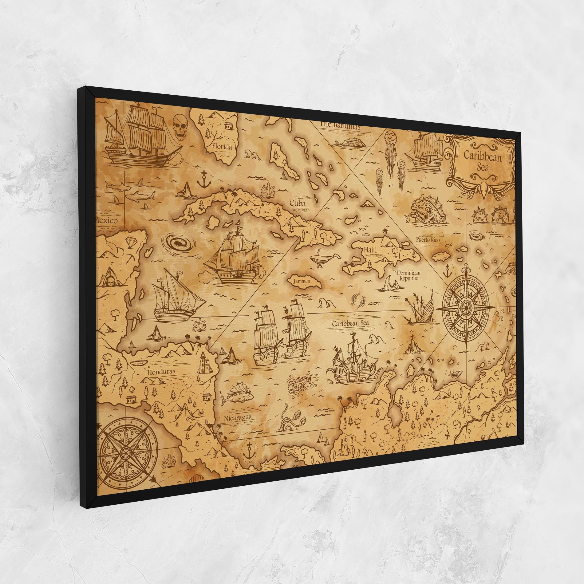 Leinwandbild Caribbean Sea mockup 1