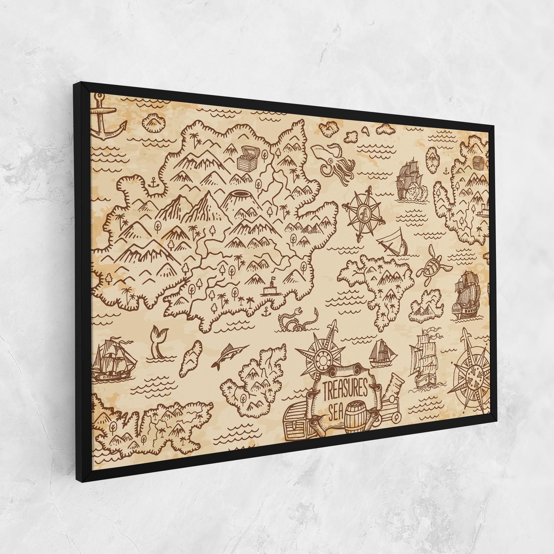 Cream Coffee Map mockup 1