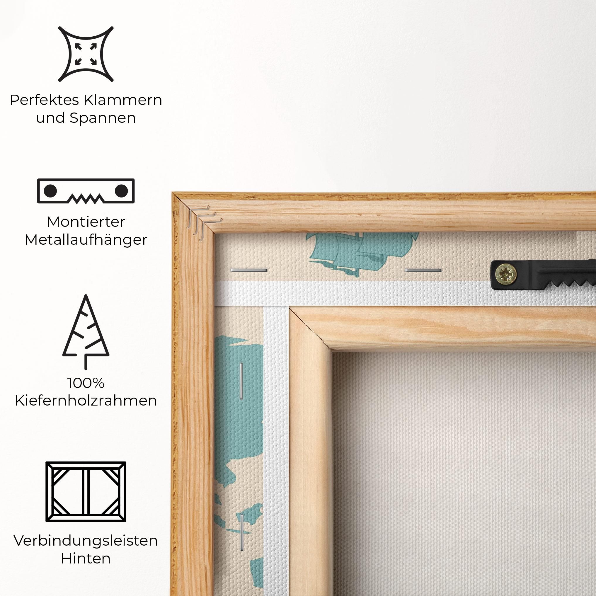 Cream Blue Map mockup 5