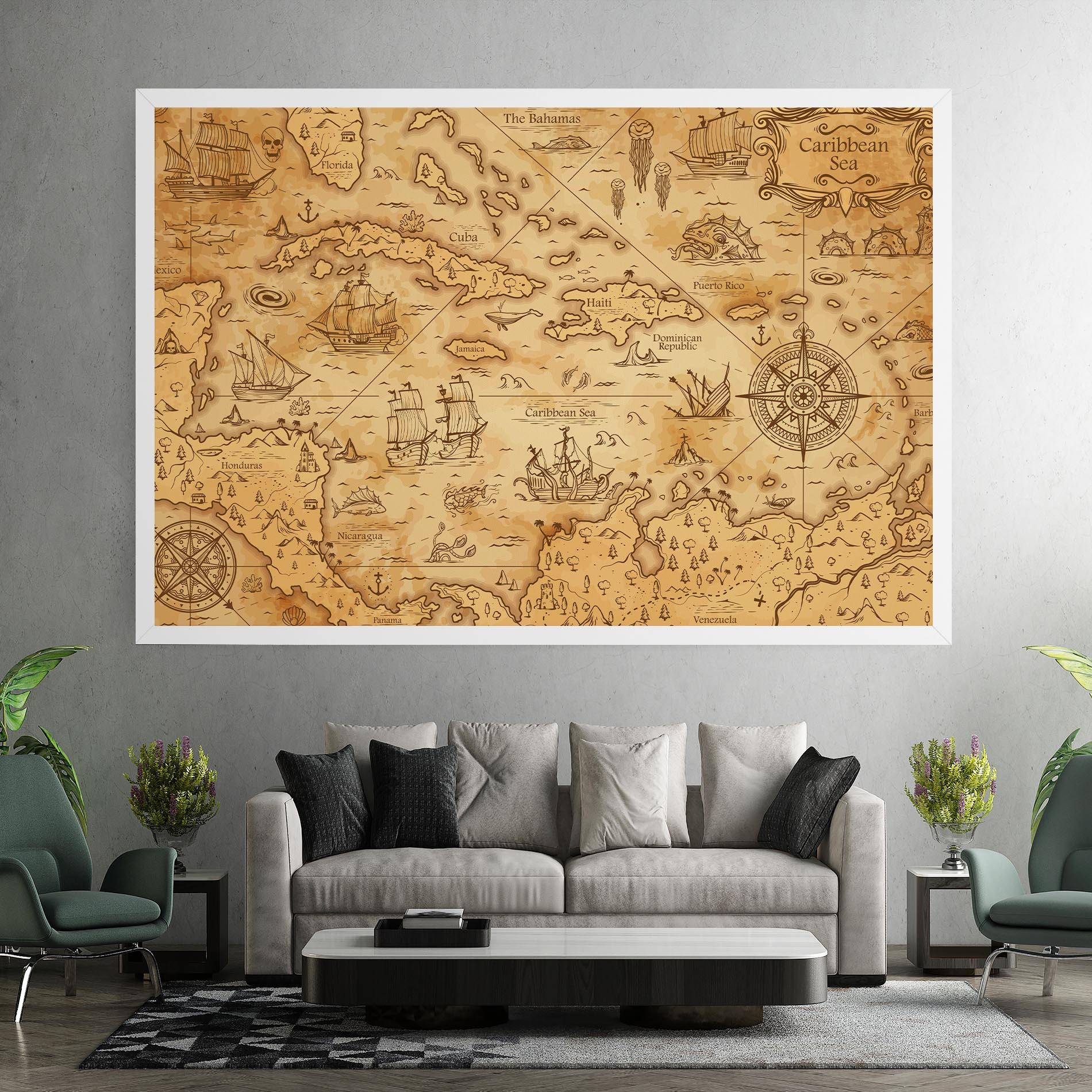 Leinwandbild Caribbean Sea mockup 7