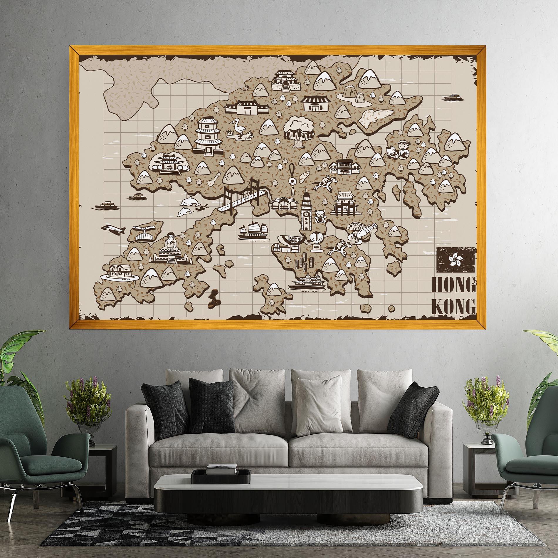 Leinwandbild Hong Kong mockup 7