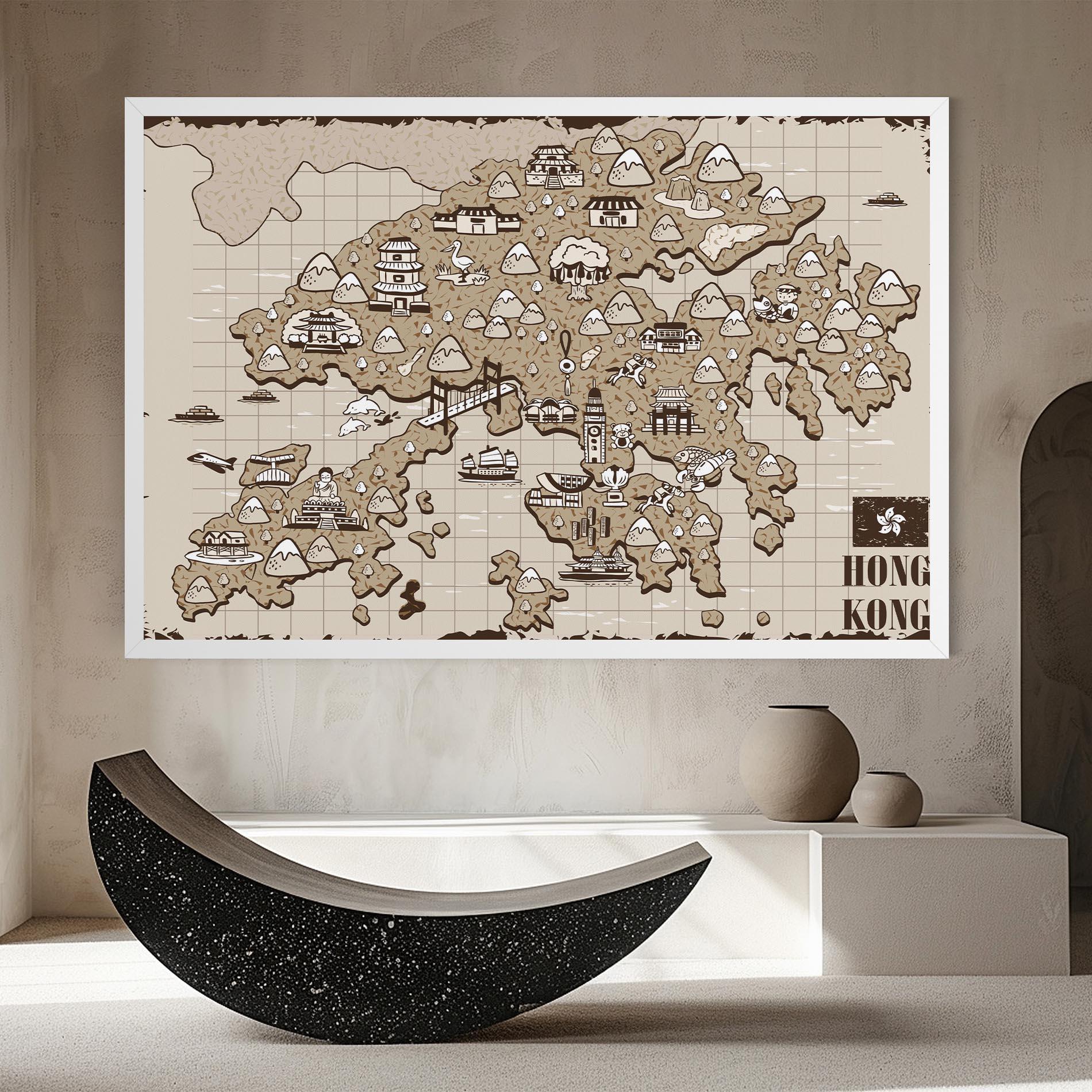 Leinwandbild Hong Kong mockup 8