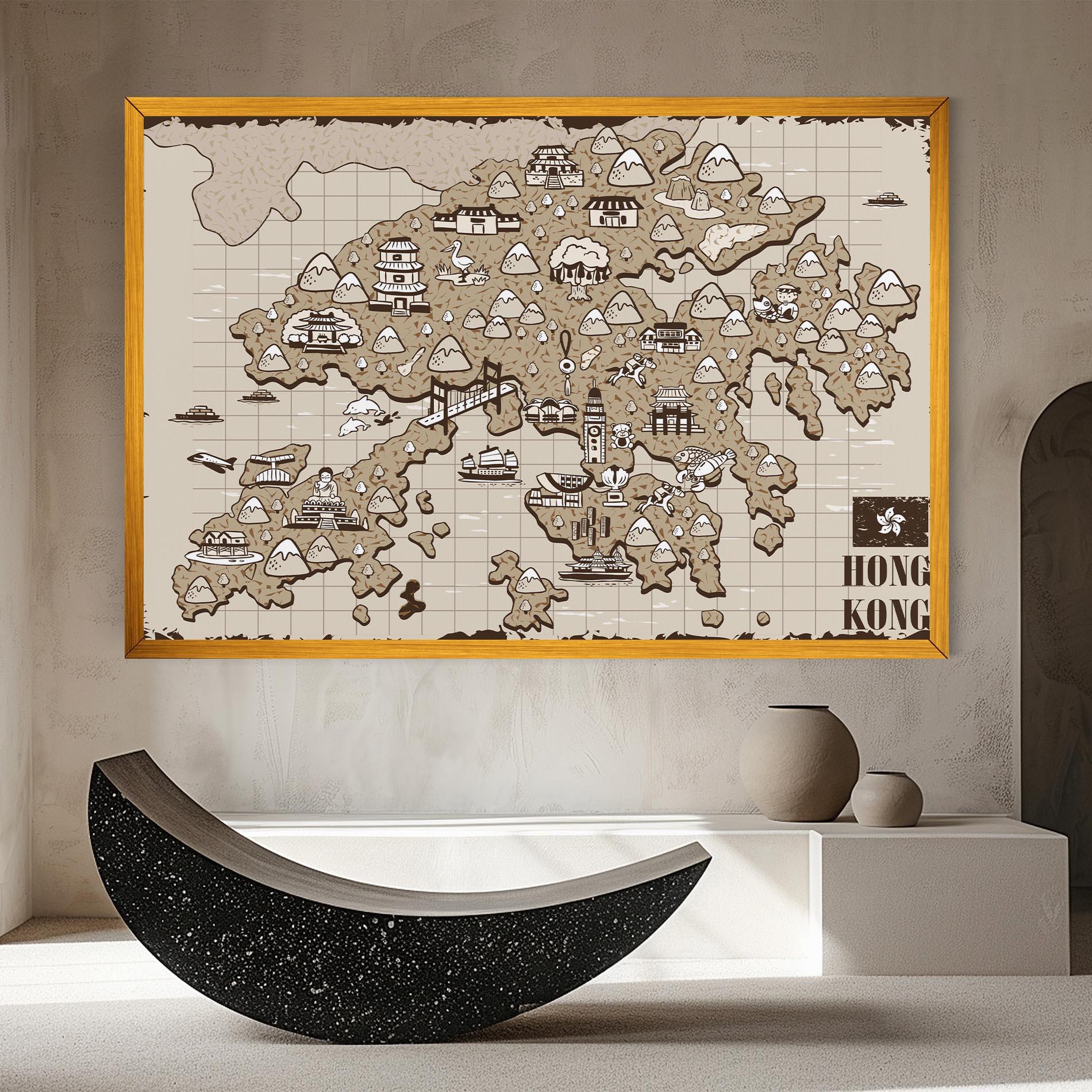 Leinwandbild Hong Kong mockup 8