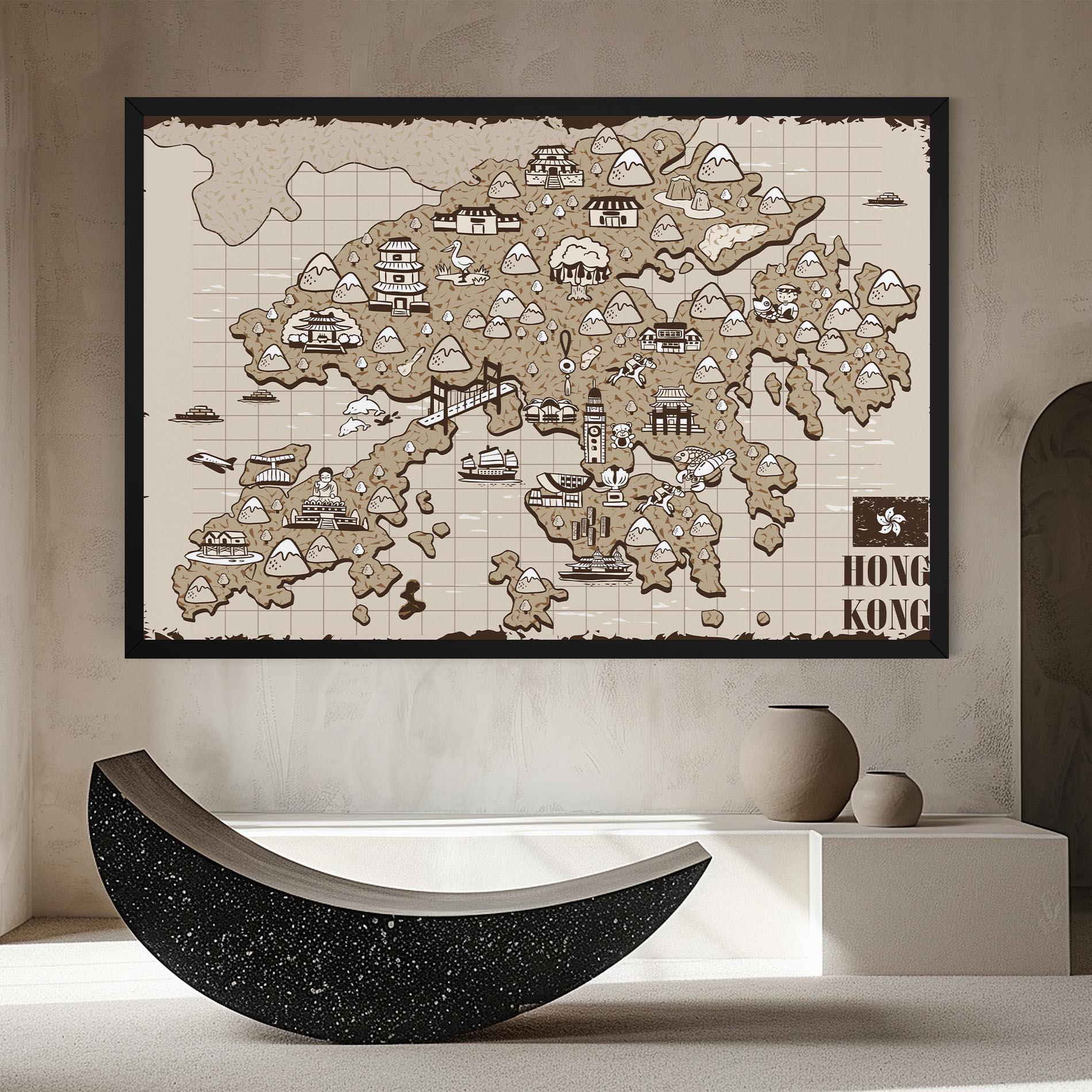 Leinwandbild Hong Kong mockup 8