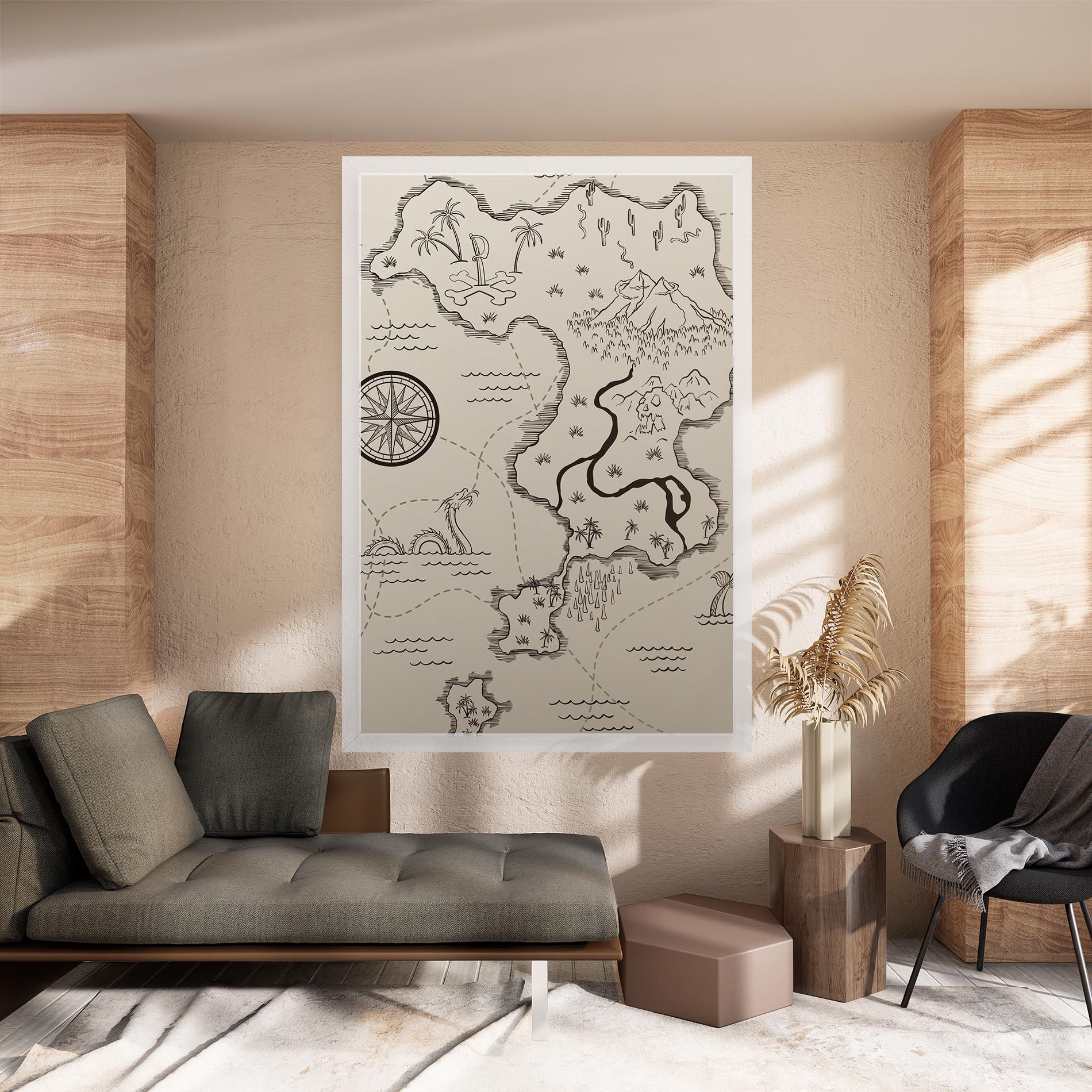 Cream Island Map mockup 8