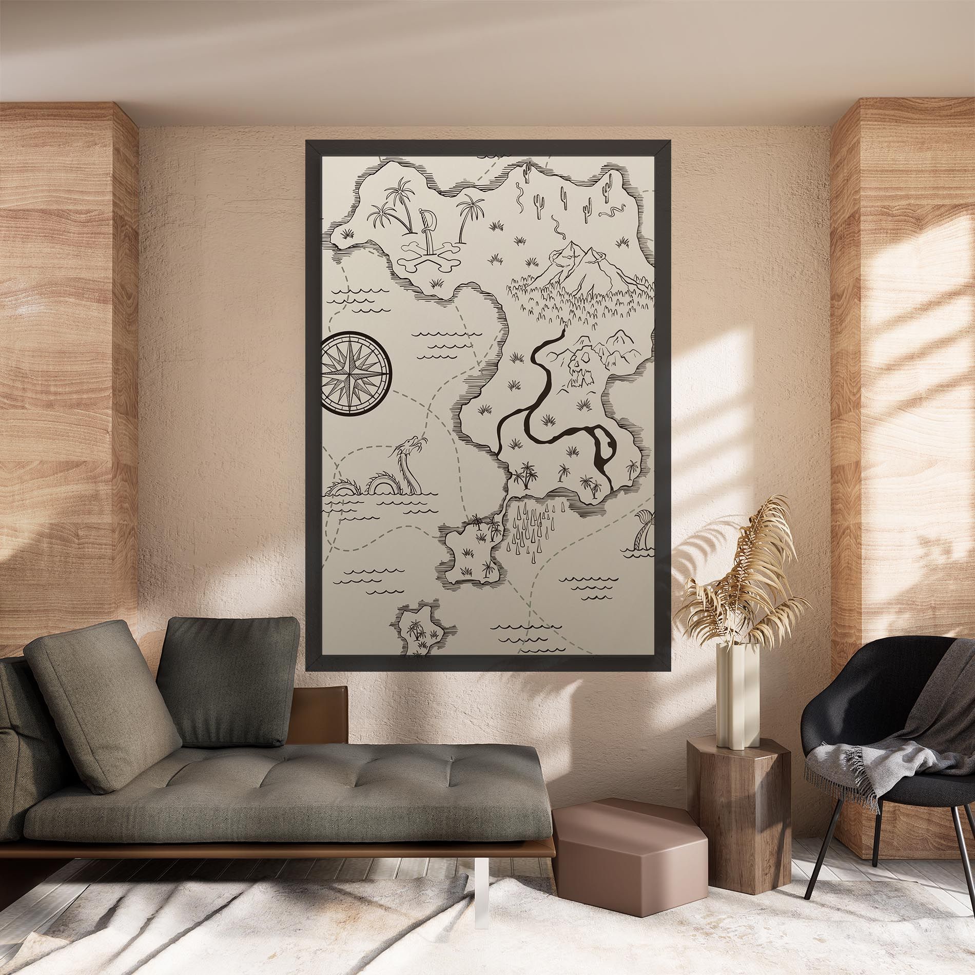 Cream Island Map mockup 8