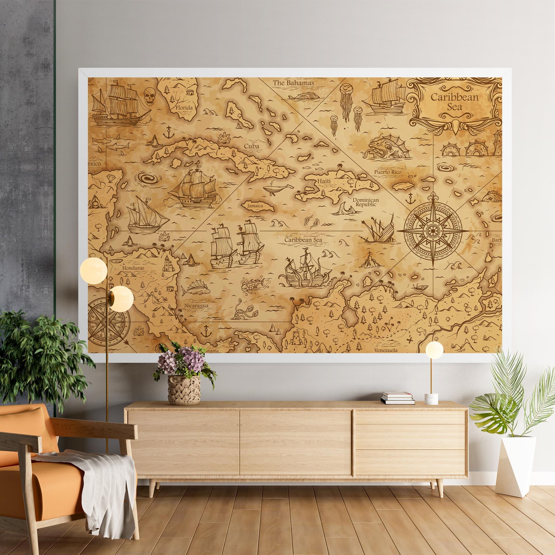 Leinwandbild Caribbean Sea mockup 9