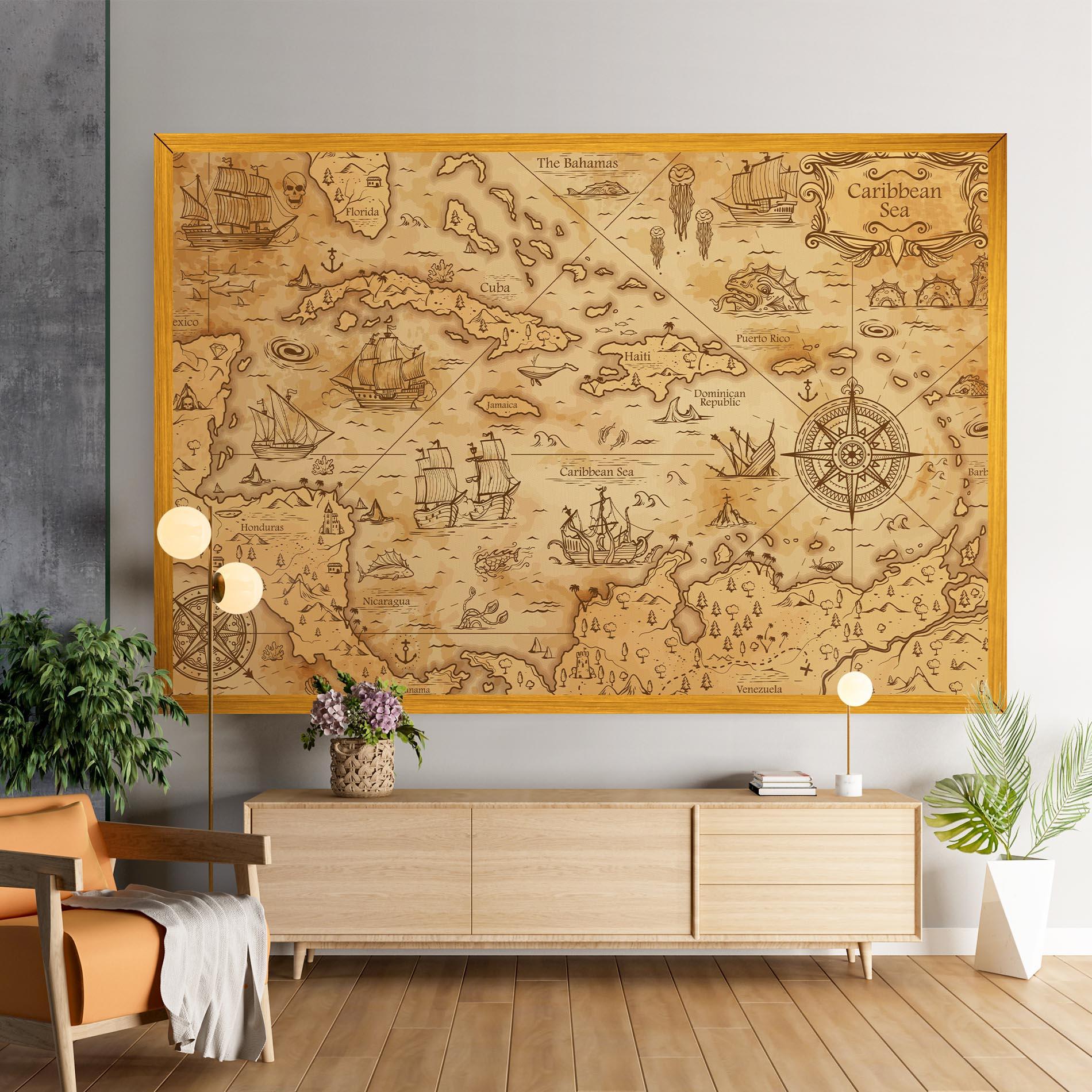 Leinwandbild Caribbean Sea mockup 9