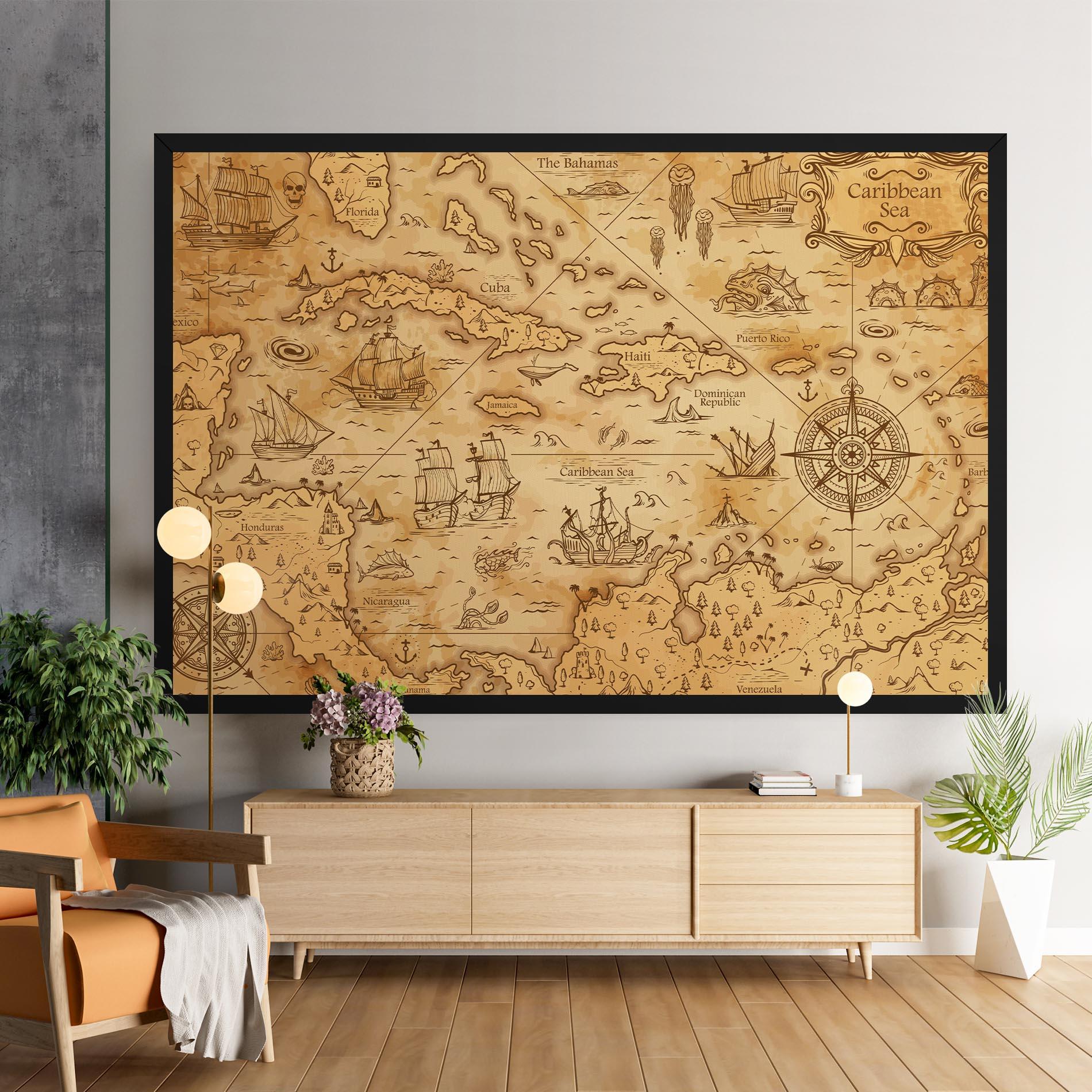 Leinwandbild Caribbean Sea mockup 9