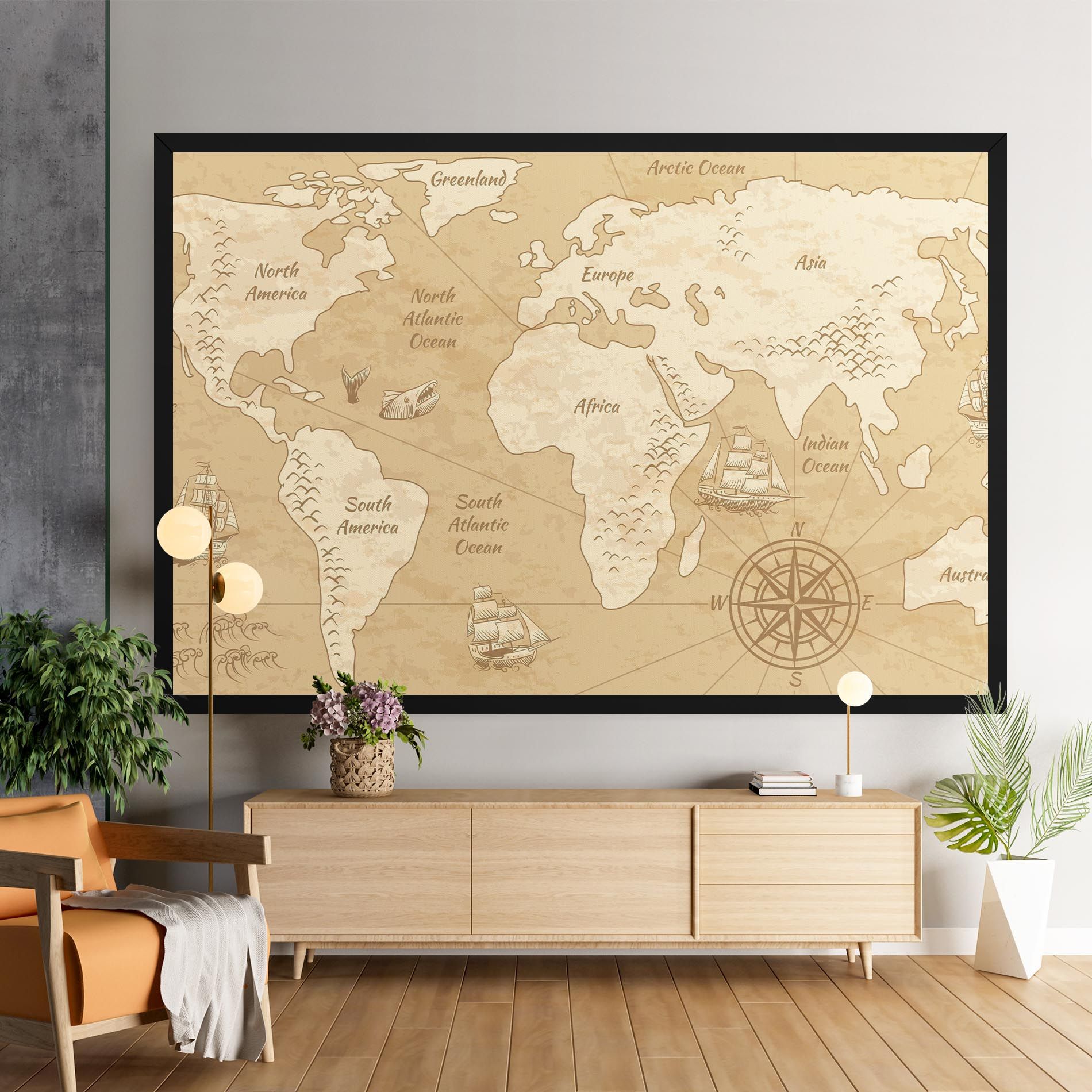 Old Continents Map mockup 9