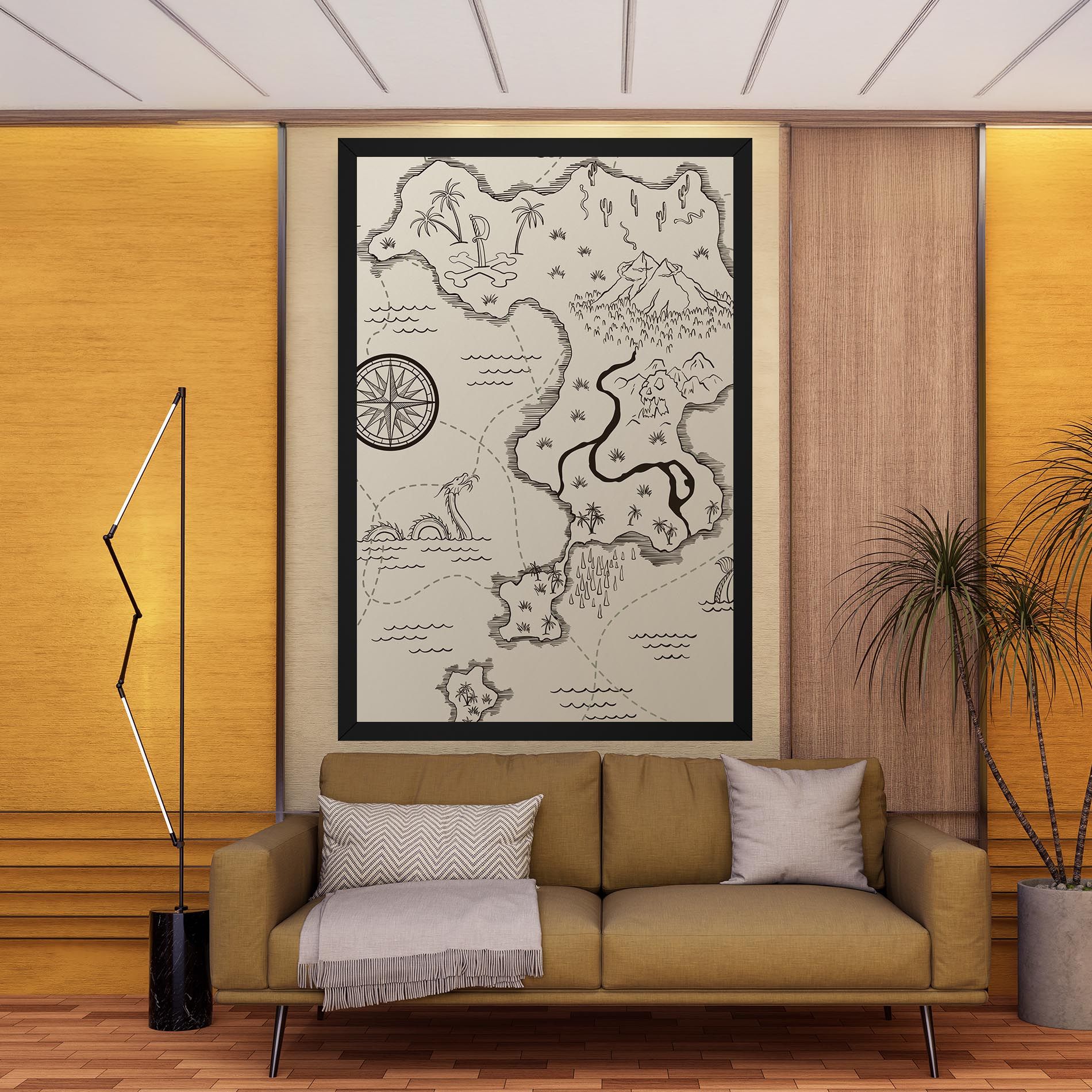 Cream Island Map mockup 9