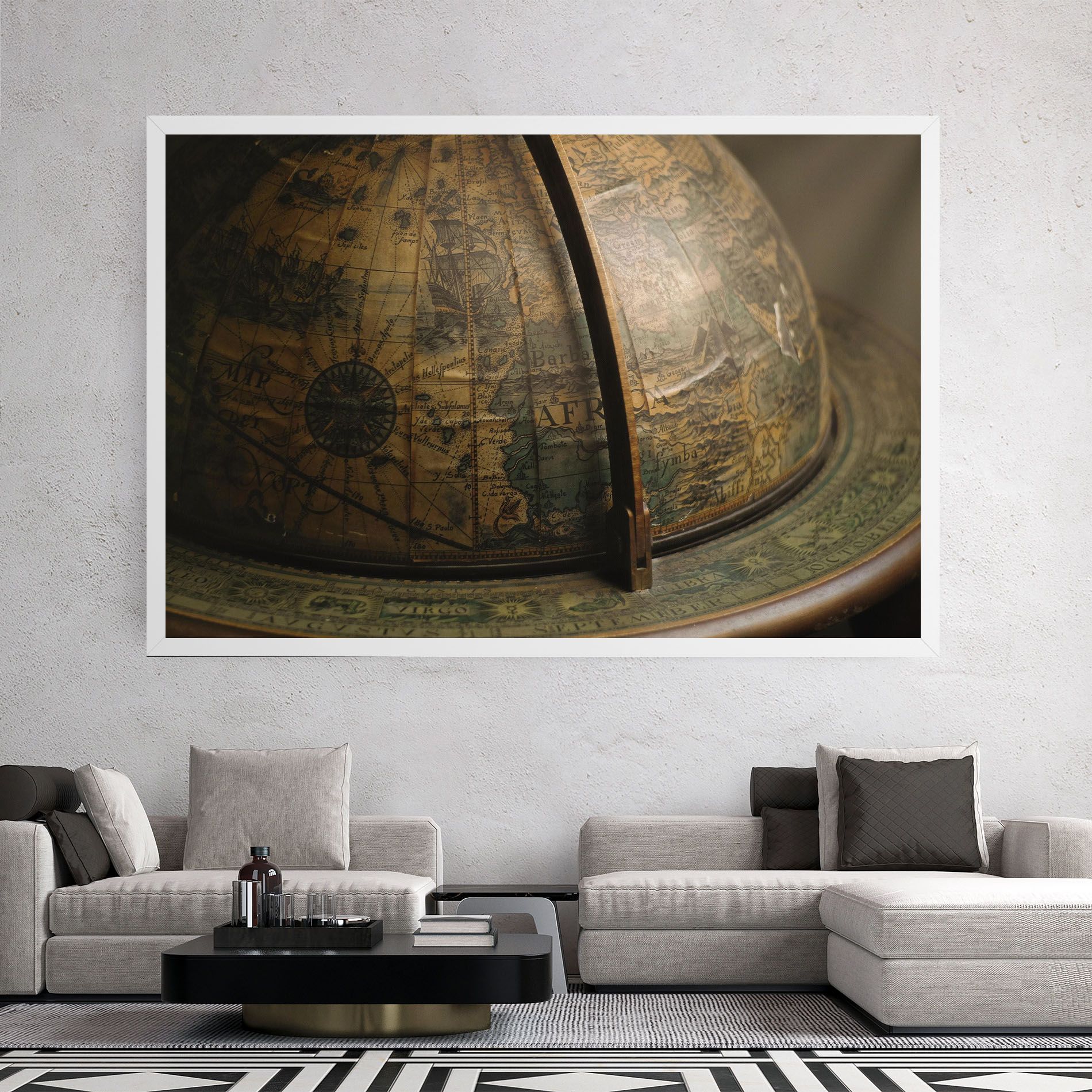 Globe Map mockup 2
