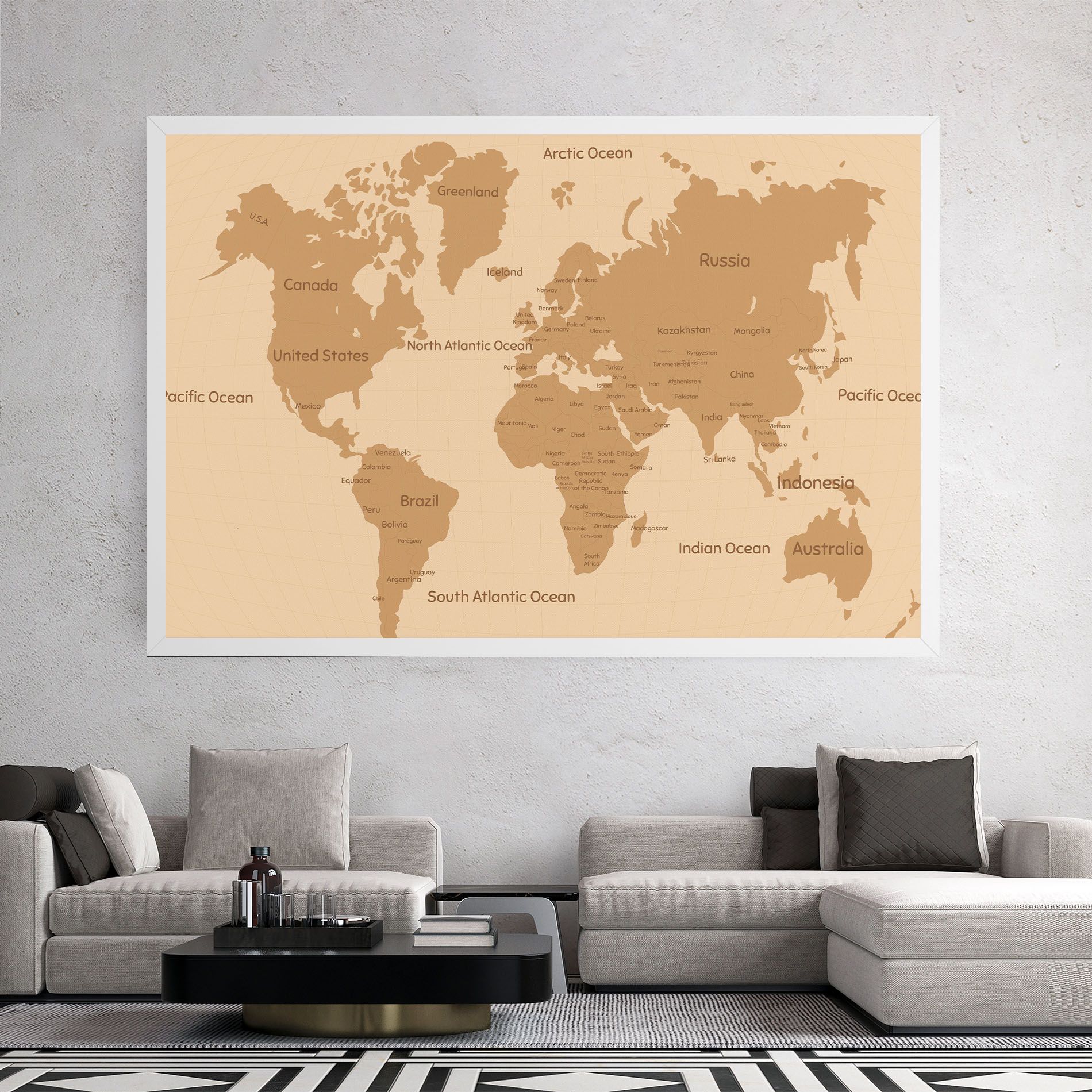 Ocean Old Map mockup 2