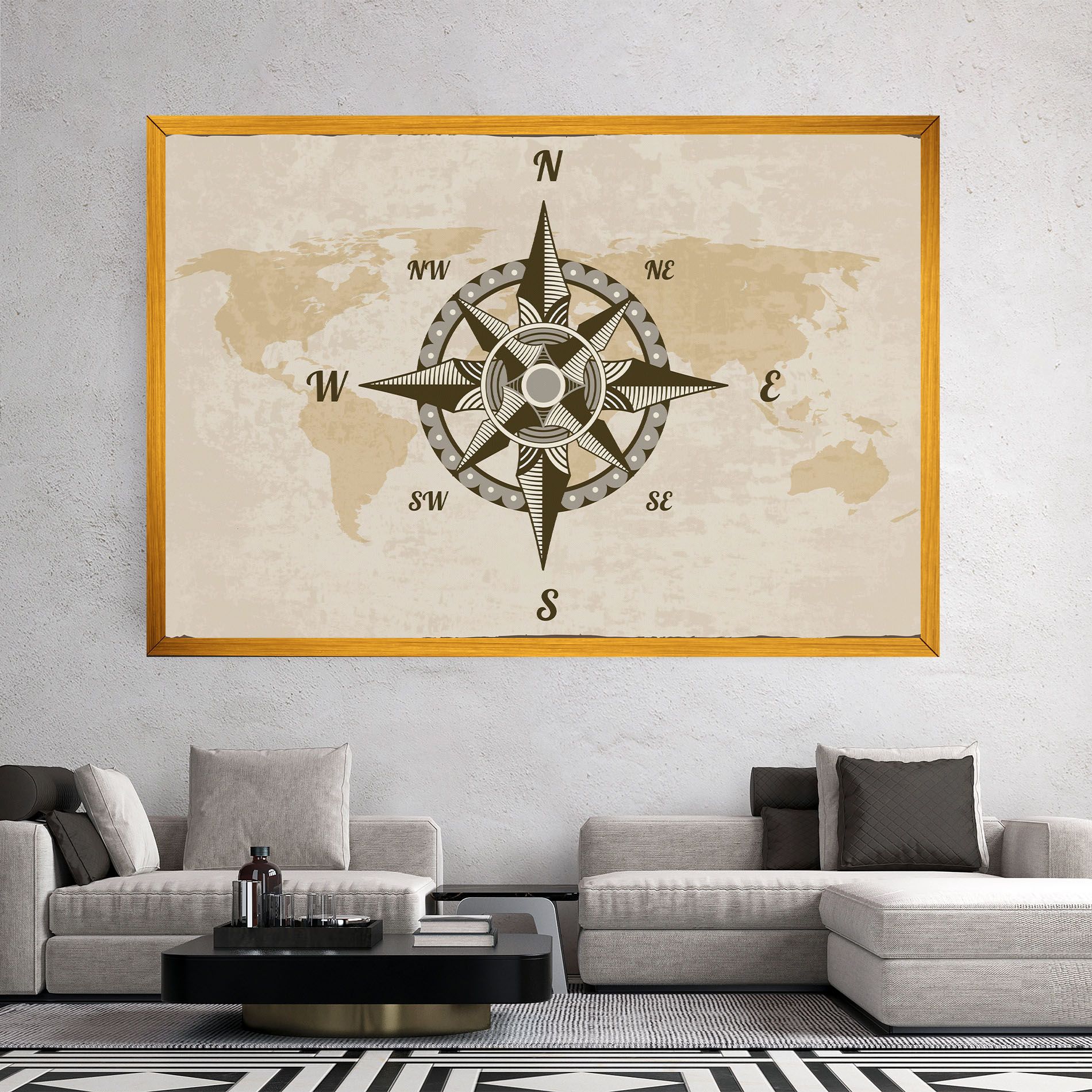 Nautical Compass mockup 2