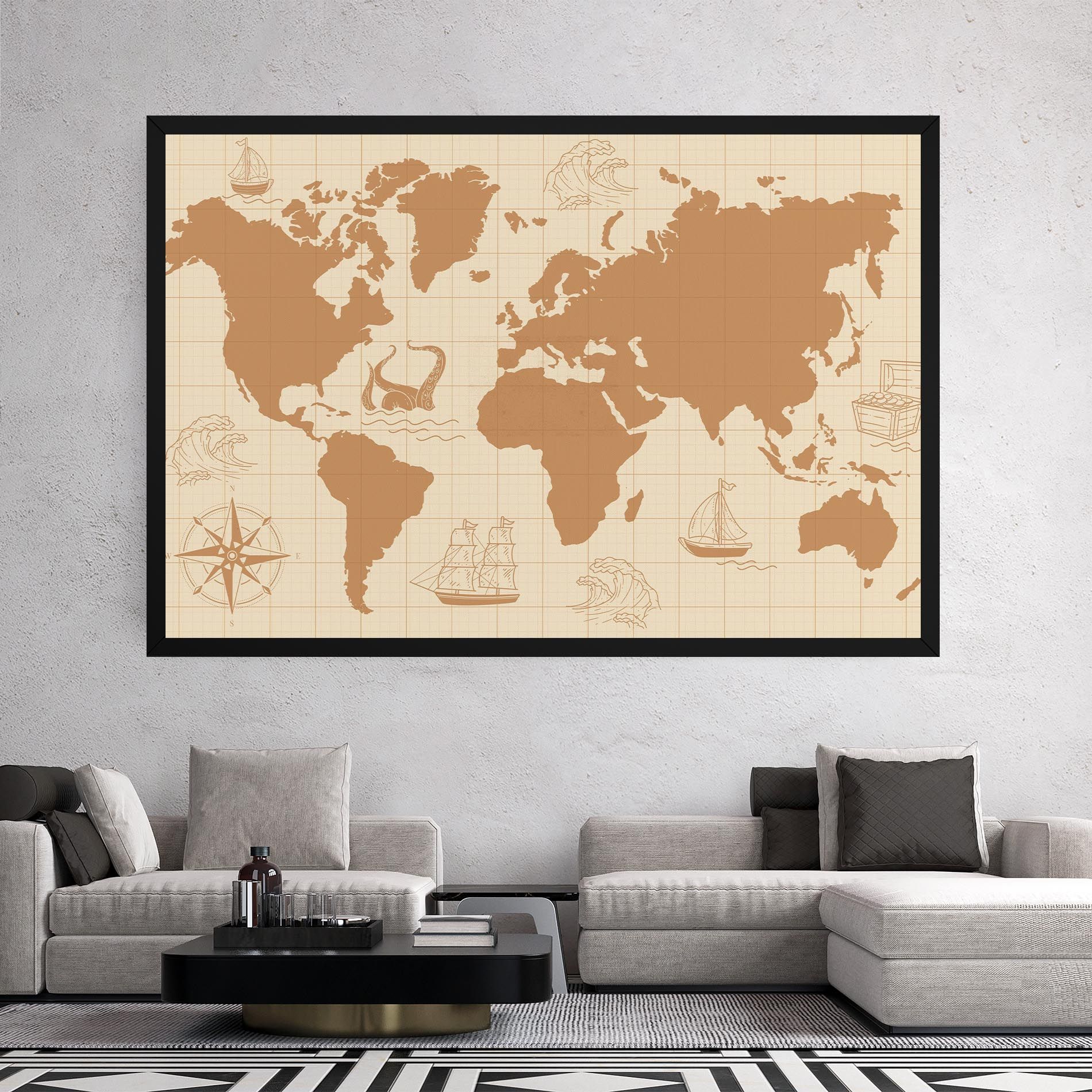 Light Cream Map mockup 2