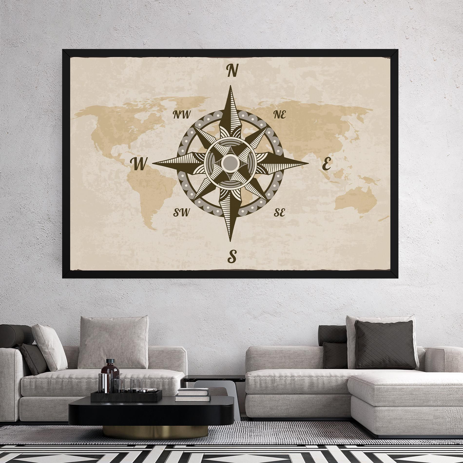 Nautical Compass mockup 2