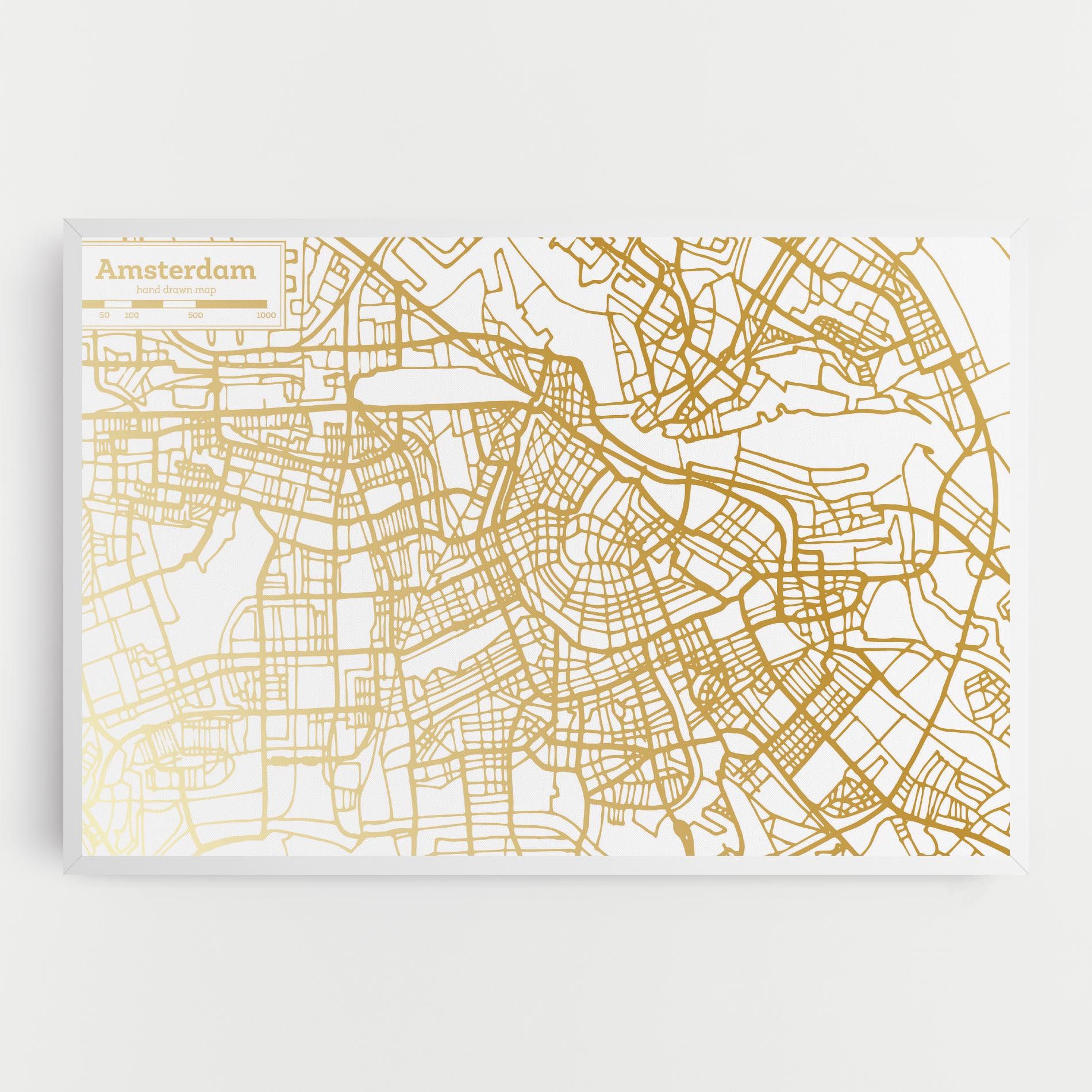 Amsterdam Gold Map mockup 0