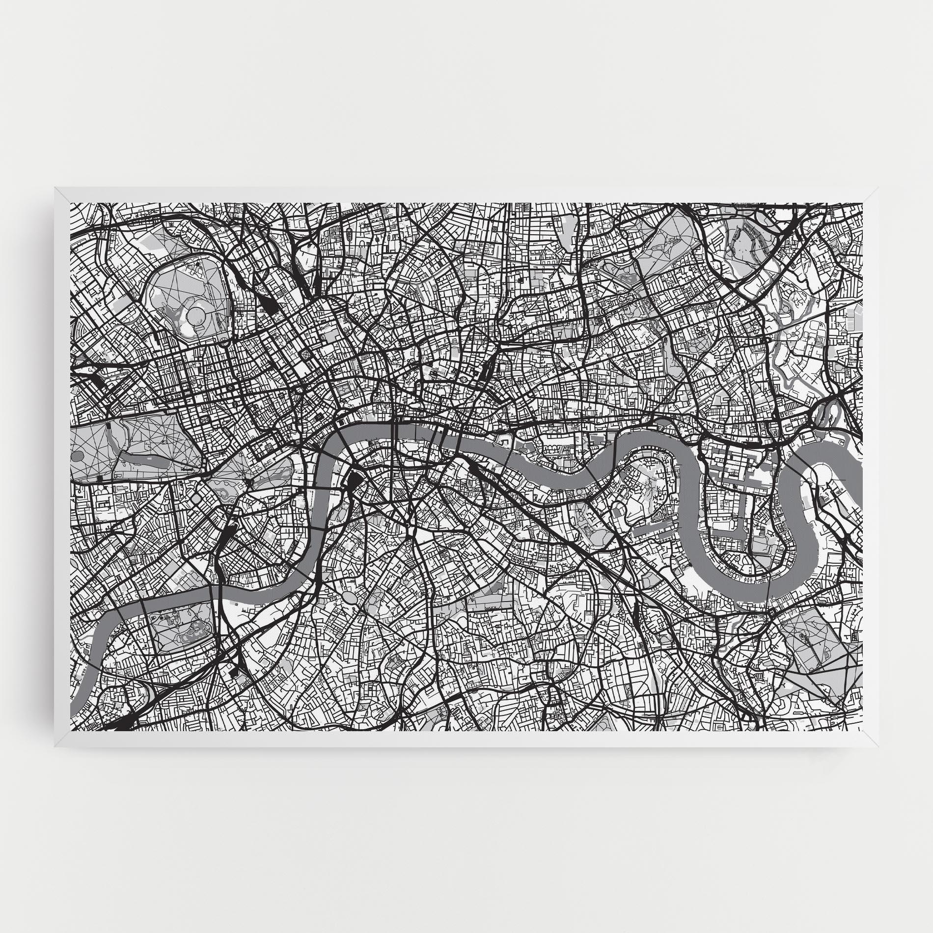 Leinwandbild City Map mockup 0