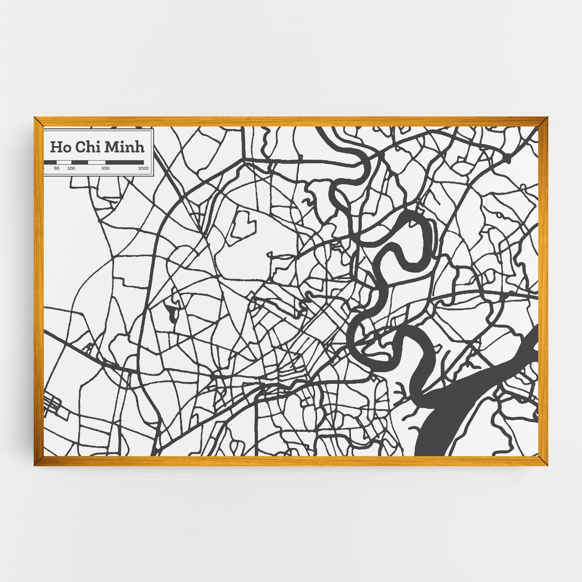 Ho Chi Minh Map mockup 0