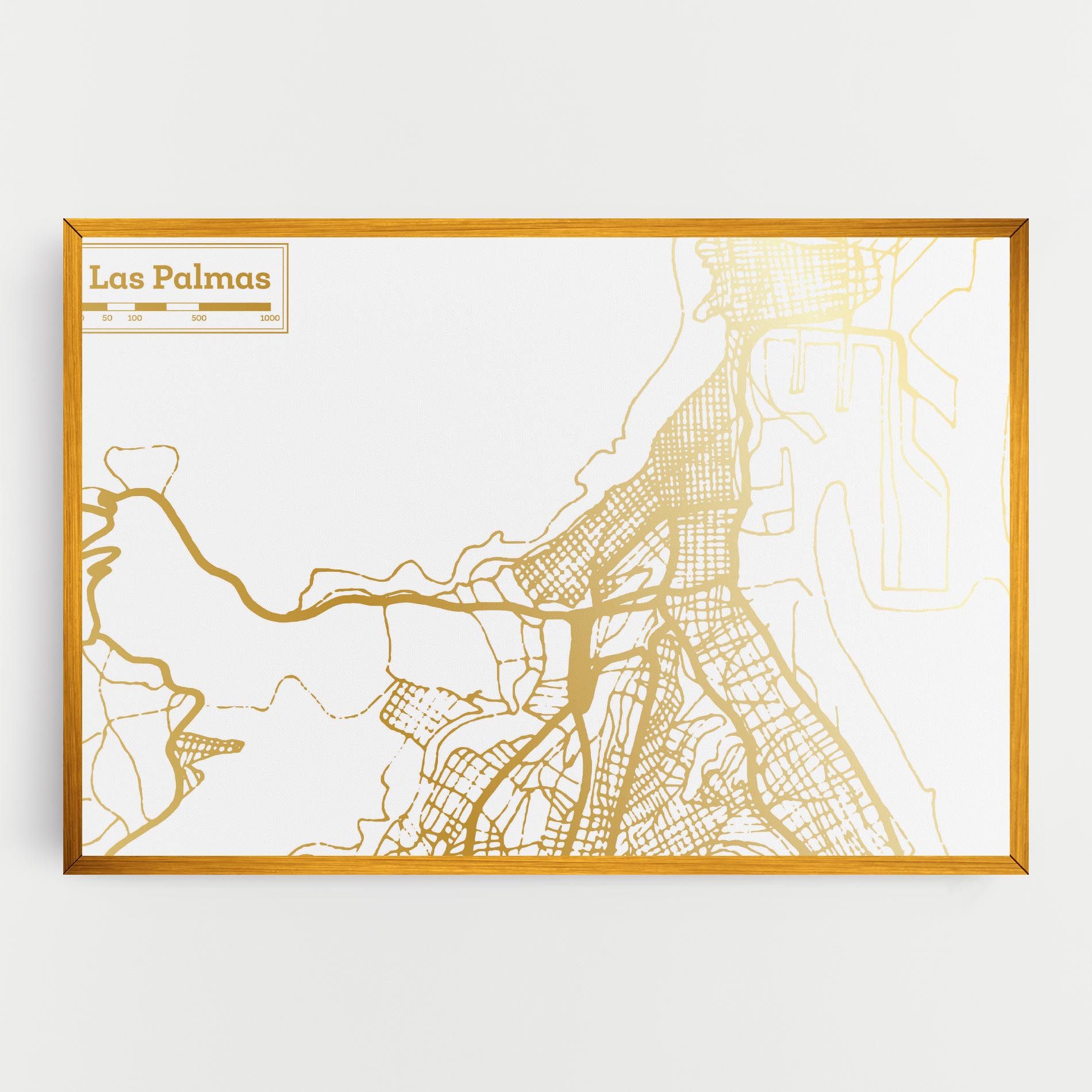 Las Palmas Gold Map mockup 0