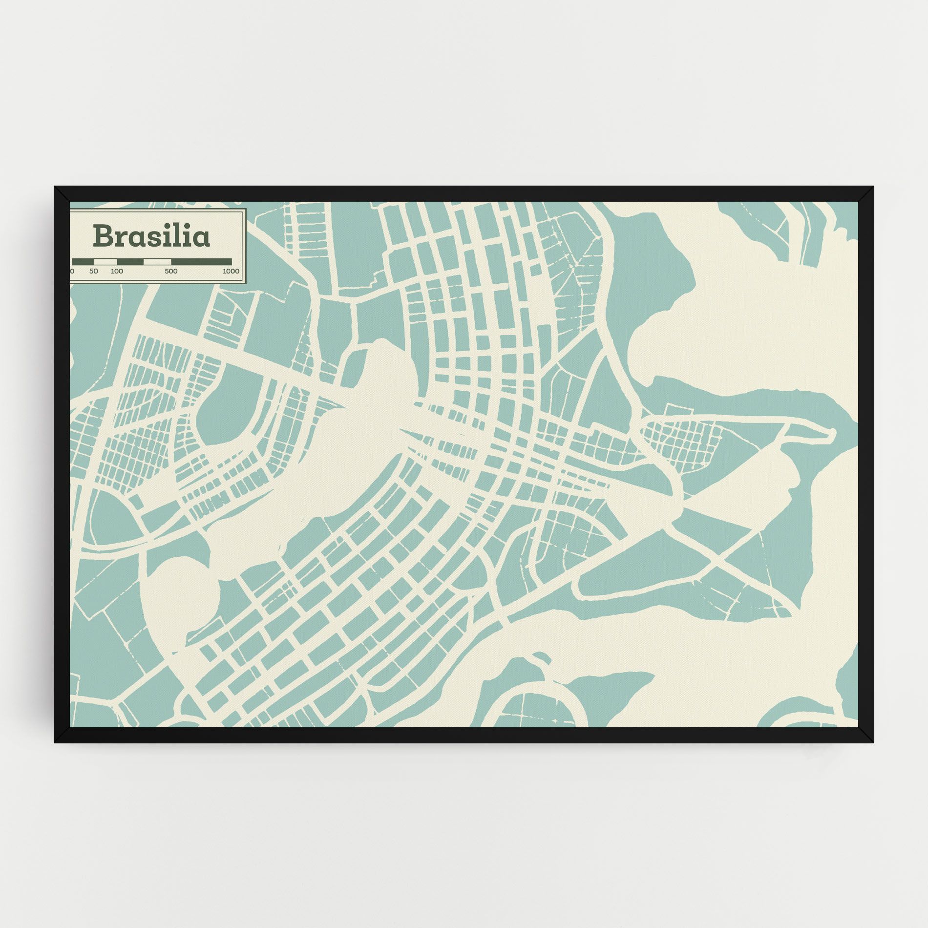 Brasilia Map mockup 0