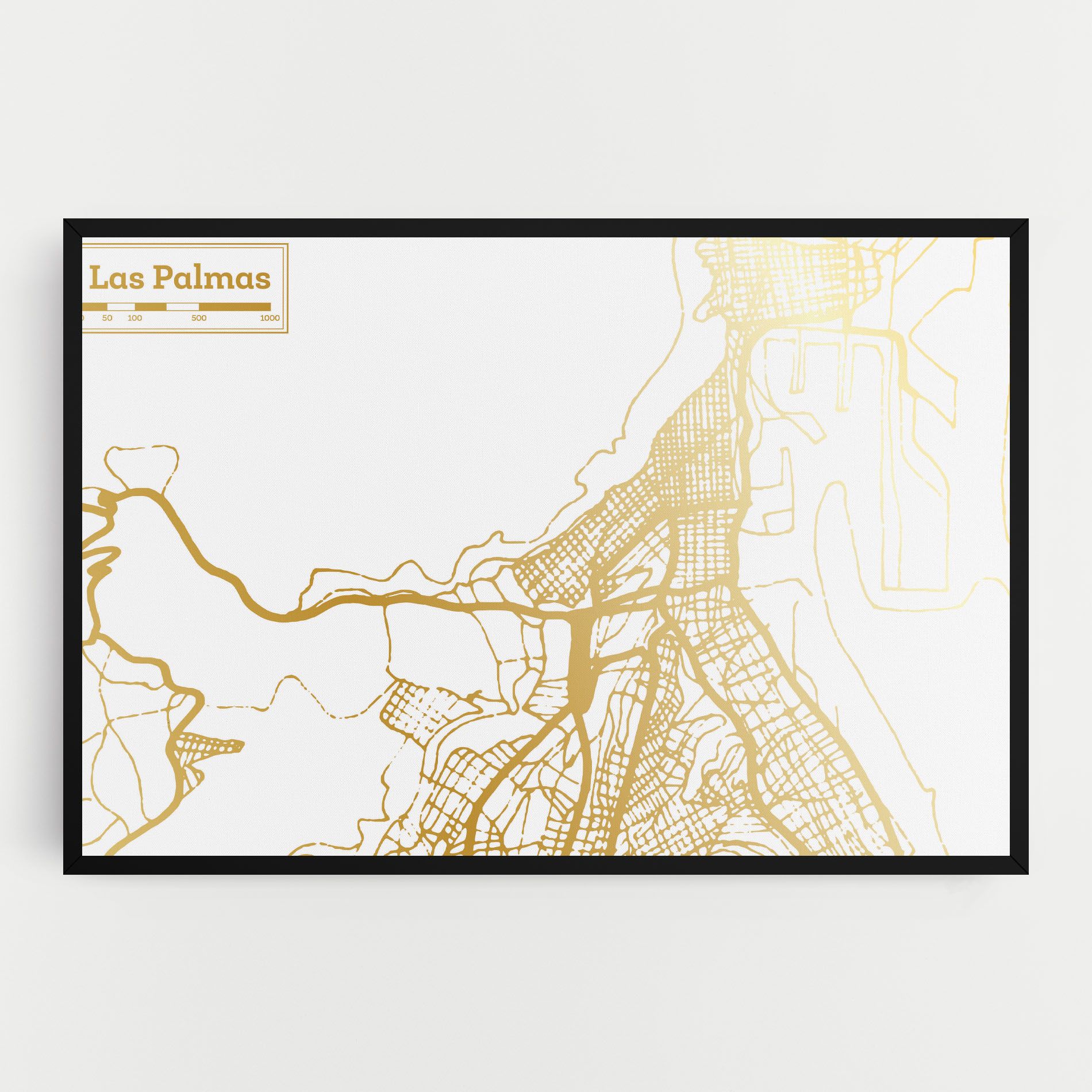 Las Palmas Gold Map mockup 0