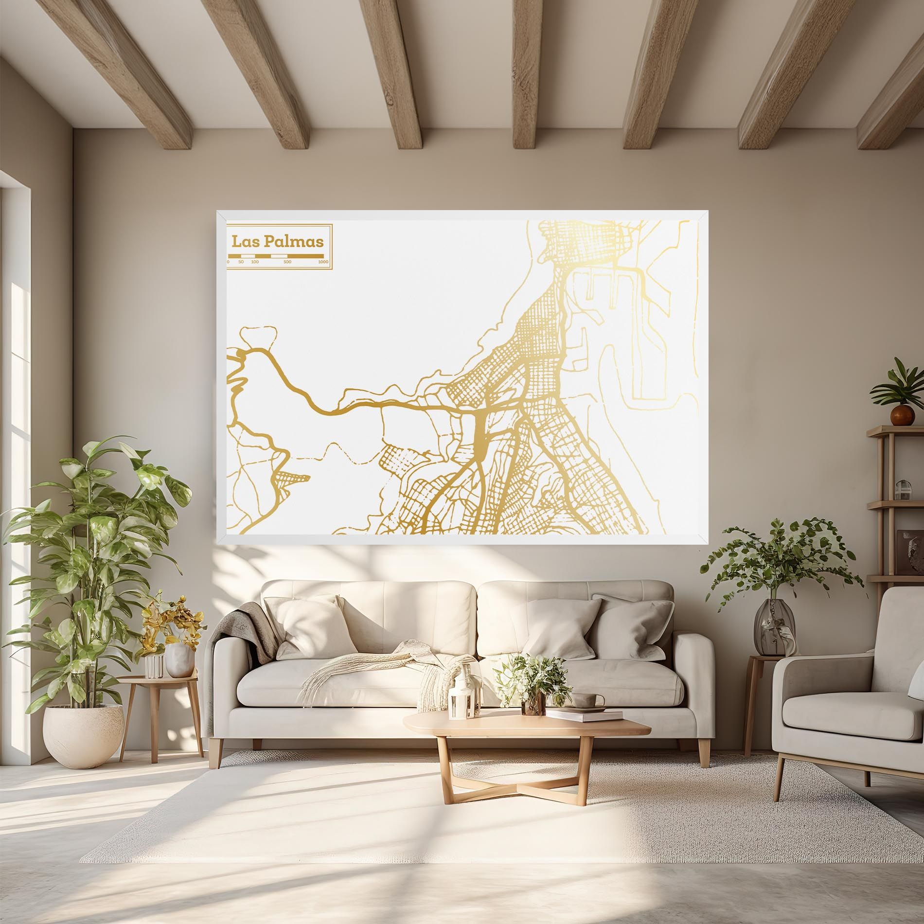 Las Palmas Gold Map mockup 6