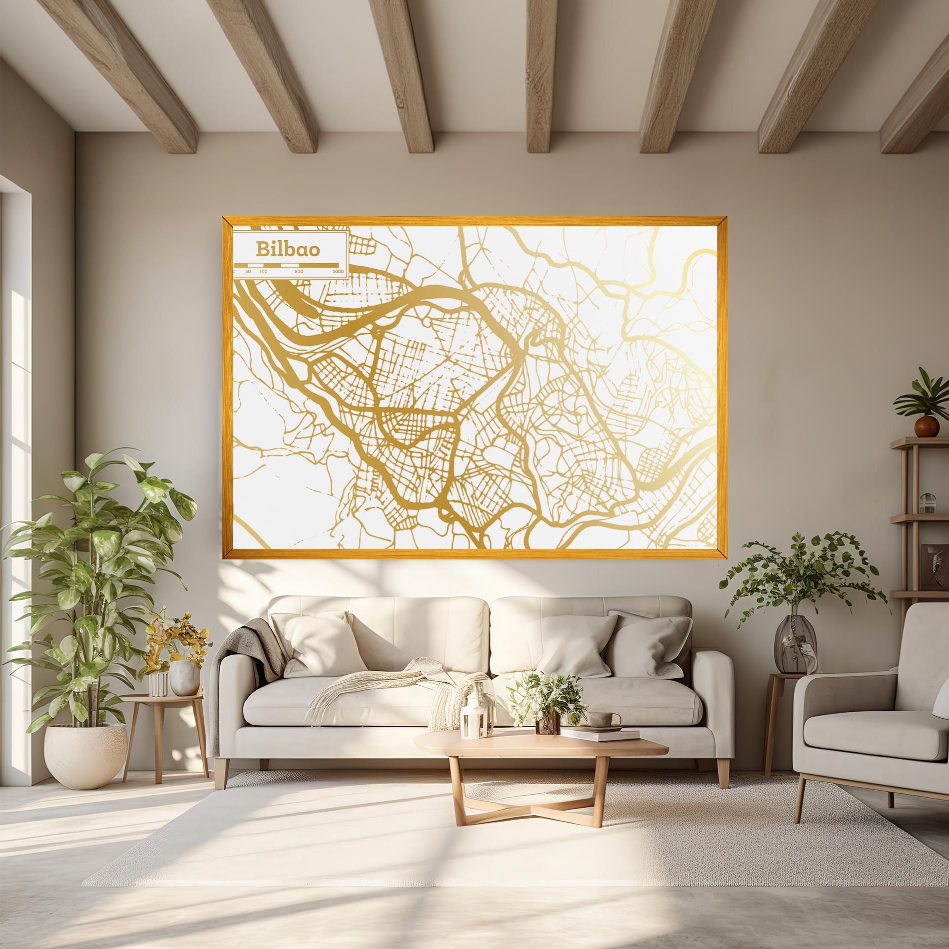 Bilbao Gold Map mockup 6