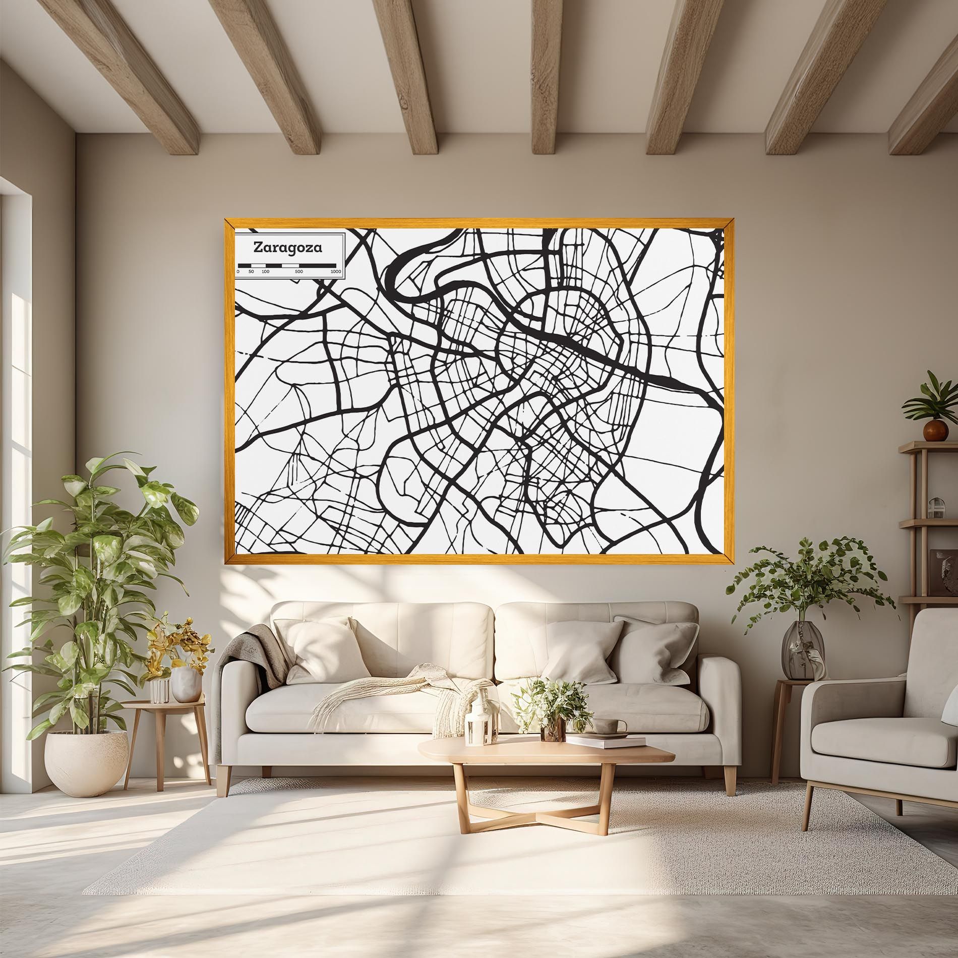 Zaragoza City Map mockup 6
