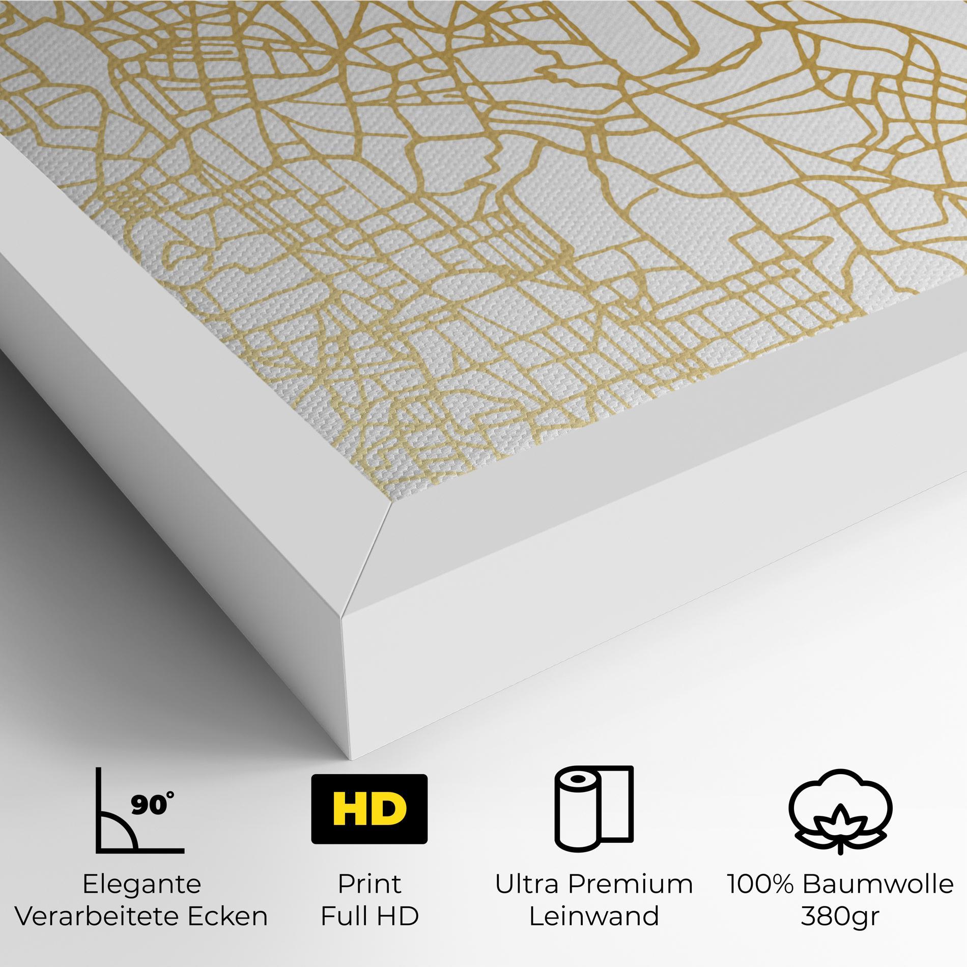 Leinwandbild Bangalore Map mockup 4