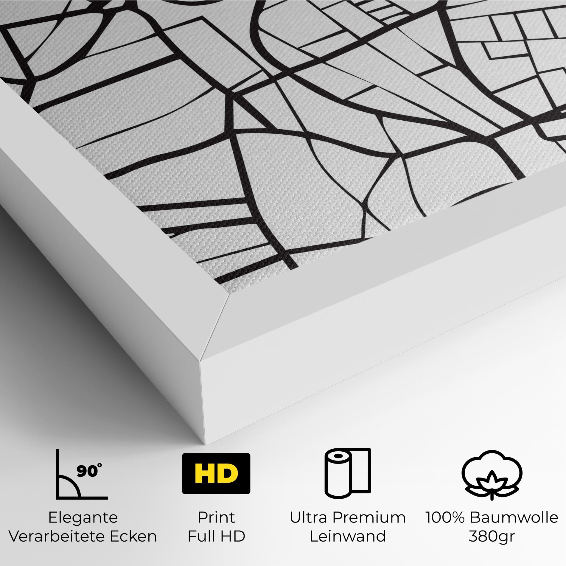 Leinwandbild Berlin Map mockup 4