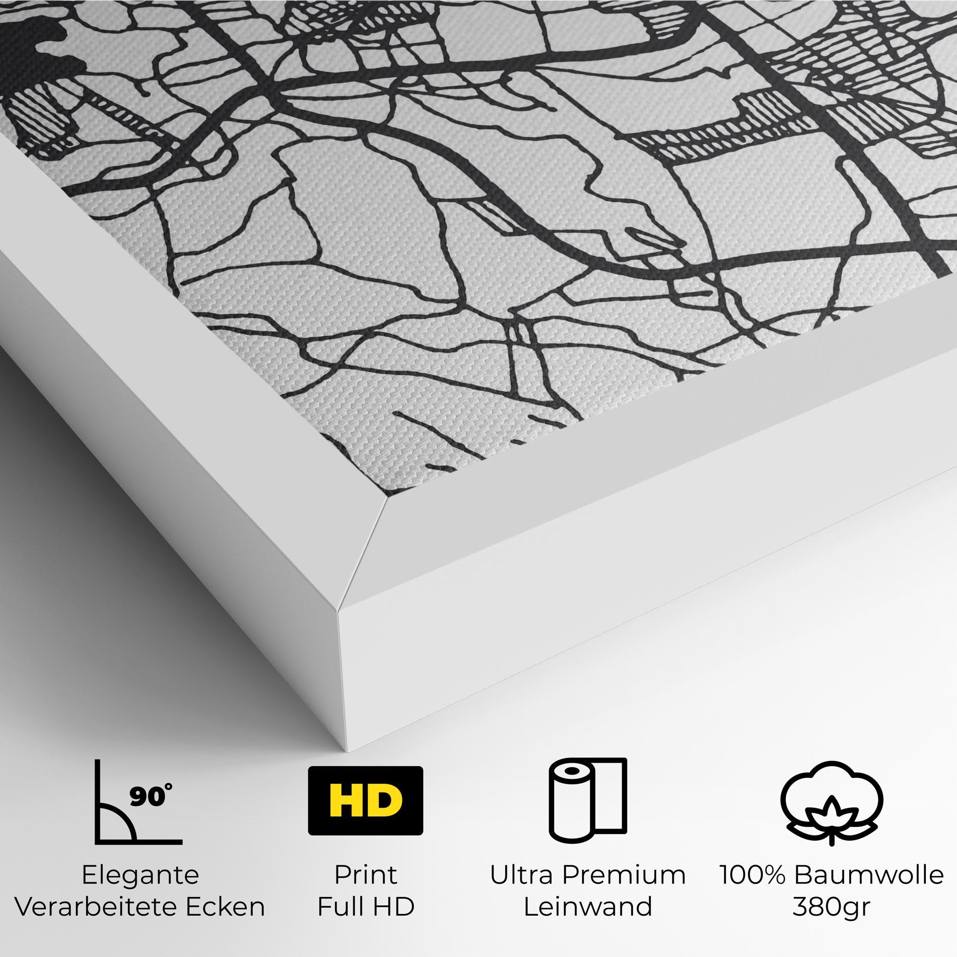 Leinwandbild Tasikmalaya Map mockup 4