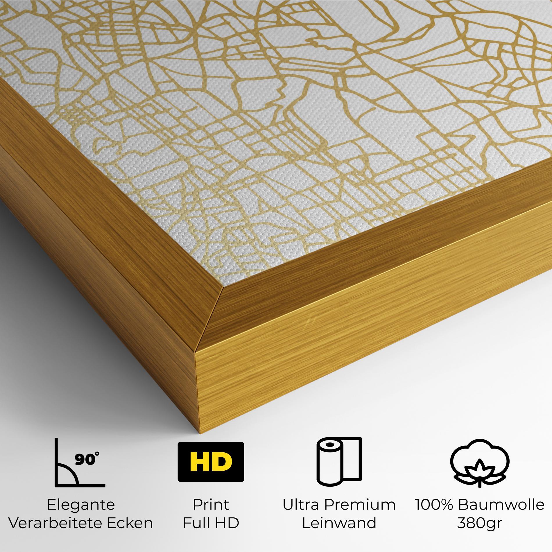 Leinwandbild Bangalore Map mockup 4