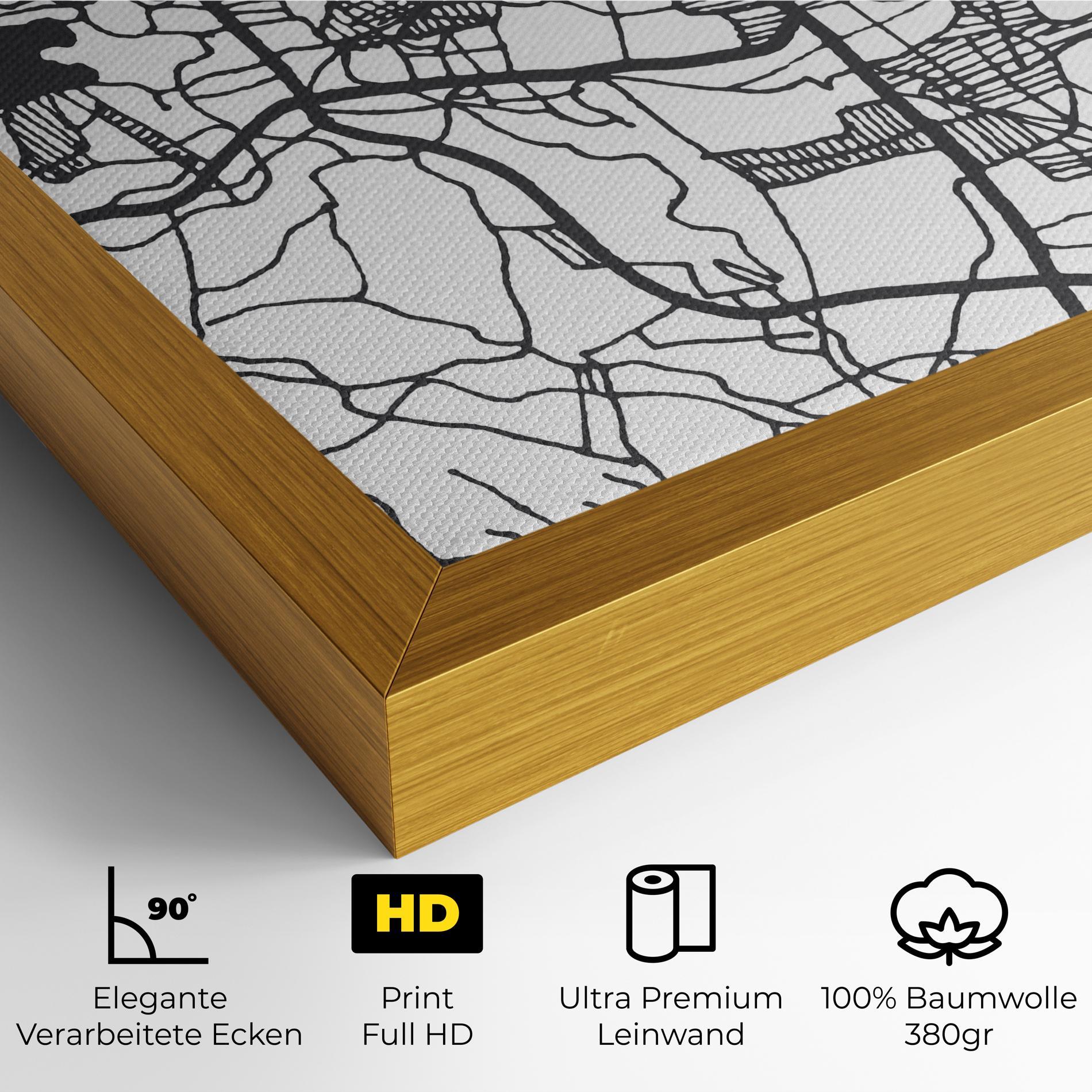 Leinwandbild Tasikmalaya Map mockup 4