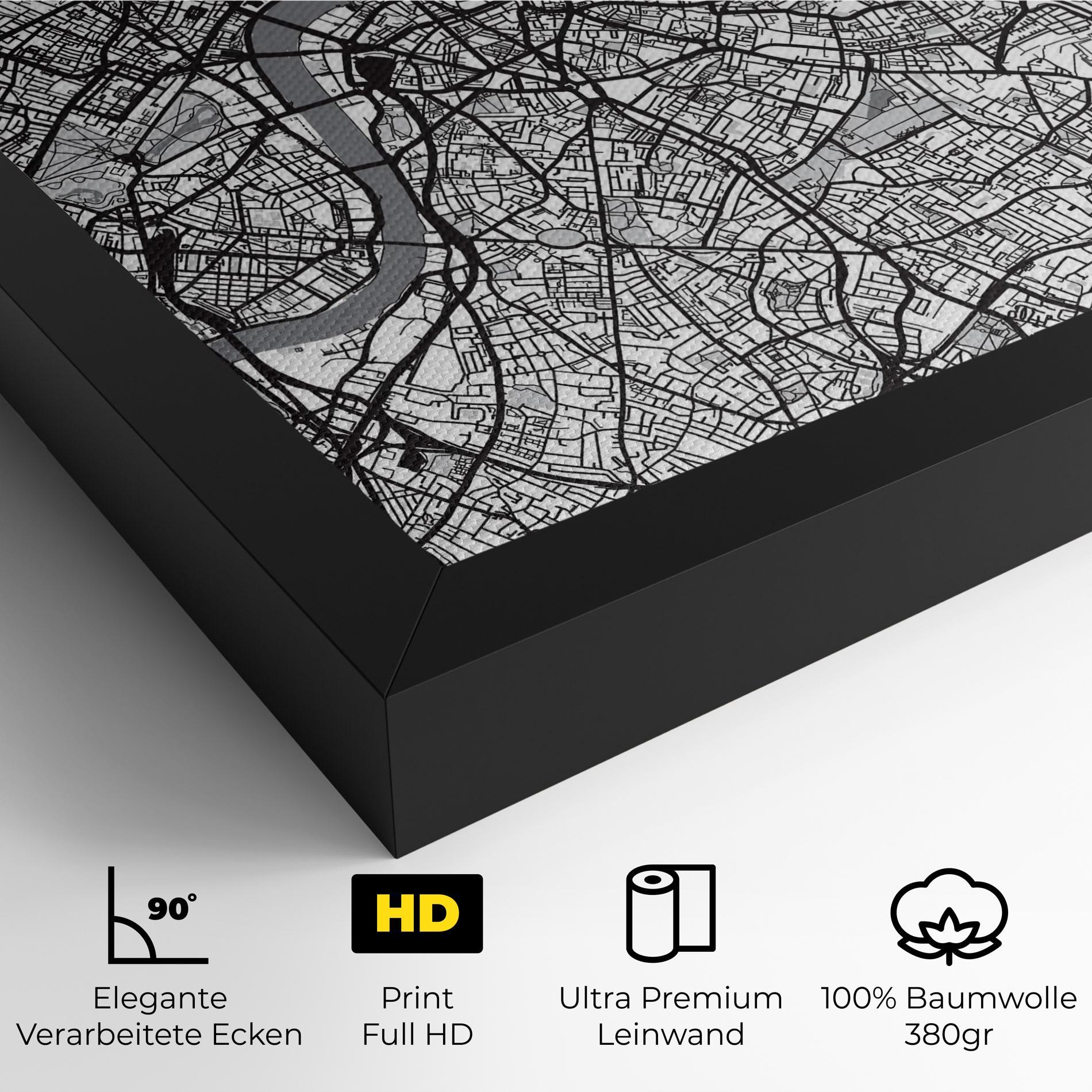 Leinwandbild City Map mockup 4