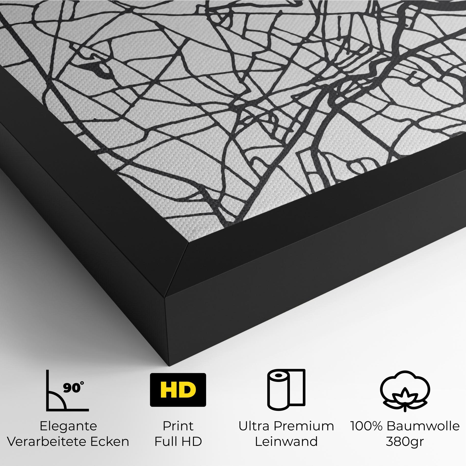 Leinwandbild Ho Chi Minh Map mockup 4