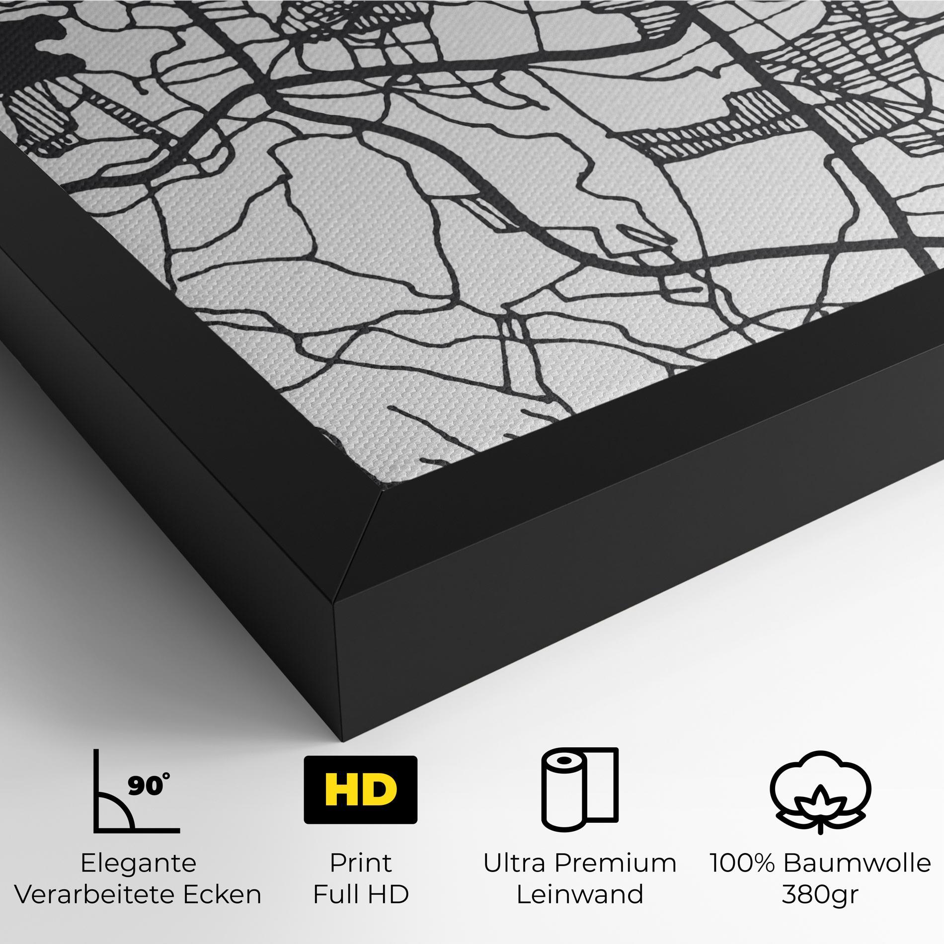 Leinwandbild Tasikmalaya Map mockup 4