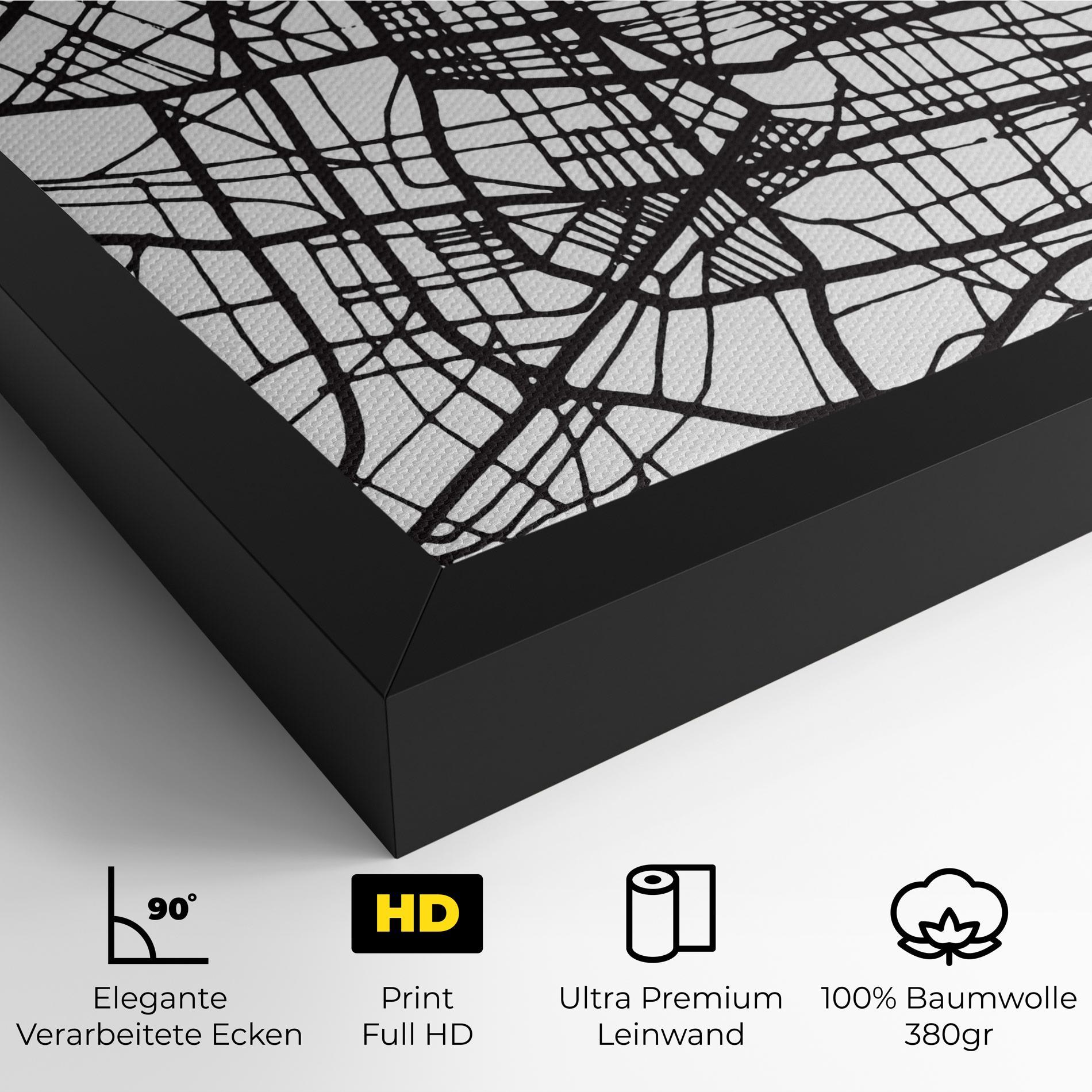 Leinwandbild Vitoria Gasteiz Map mockup 4