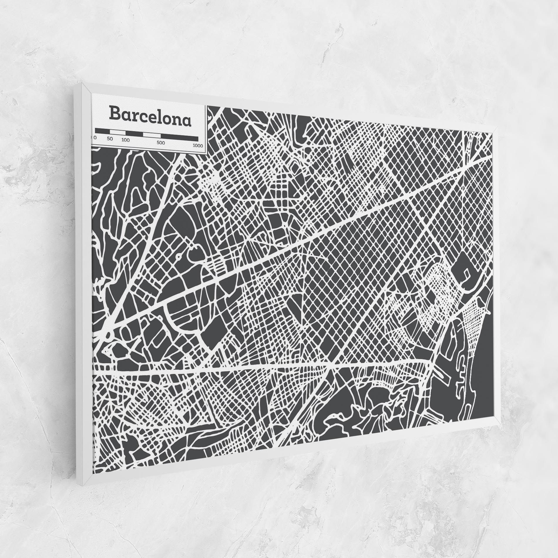 Barcelona Map mockup 1